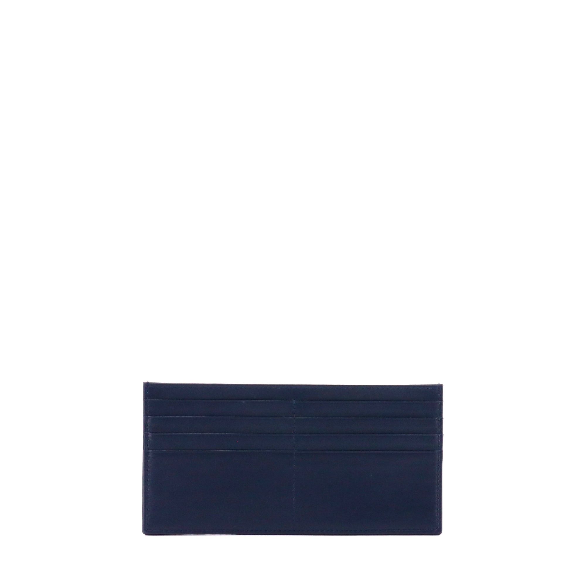 Dior DIOR - Dior card holder in navy blue leather Size ONE SIZE - 1 Thumbnail