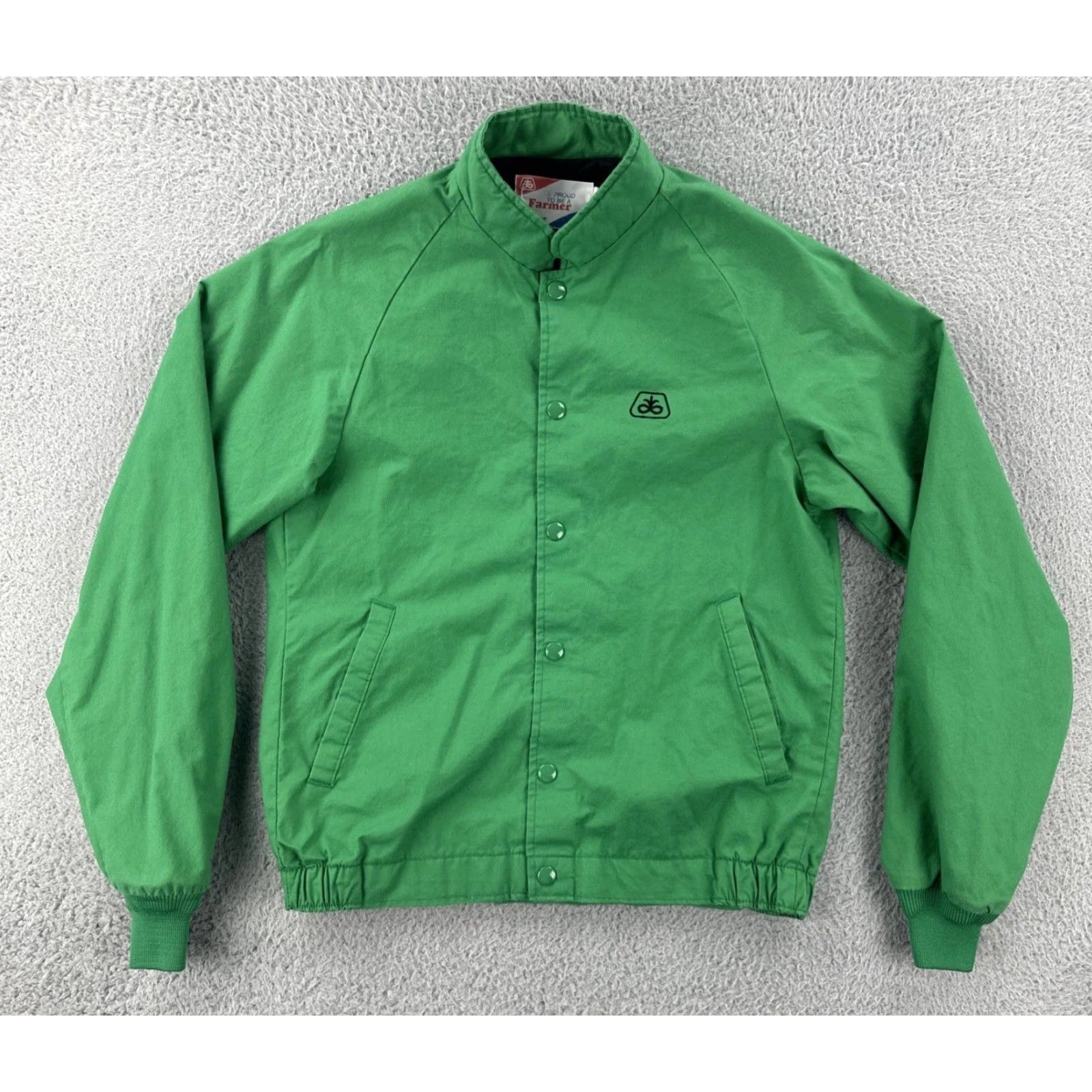 Vintage VINTAGE Swingster Mens Small Green Button Up Jacket Proud To Be A Farmer 80s EUC Size US S / EU 44-46 / 1 - 2 Thumbnail