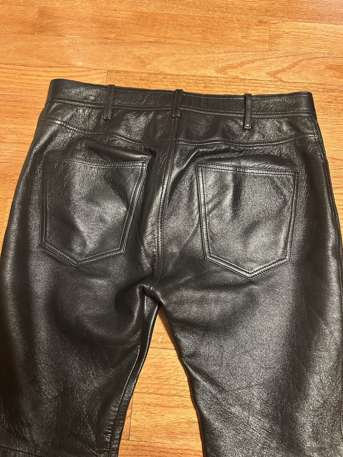 Celine Celine Lambskin Moto Pants Size US 32 / EU 48 - 15 Thumbnail
