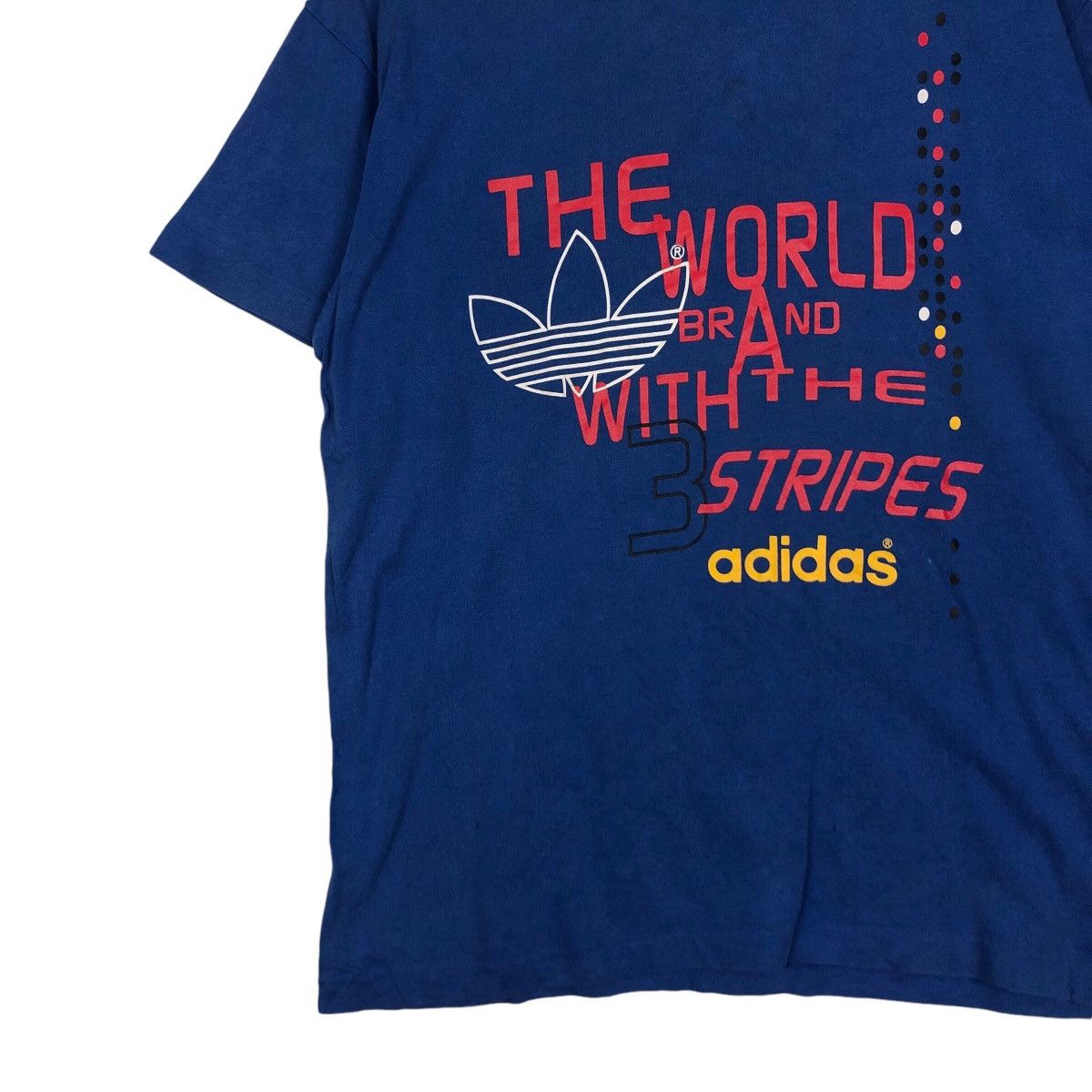 Adidas × Descente × Japanese Brand Vintage Adidas Short Sleeve T-shirt 90s Design Medium Size US M / EU 48-50 / 2 - 3 Thumbnail
