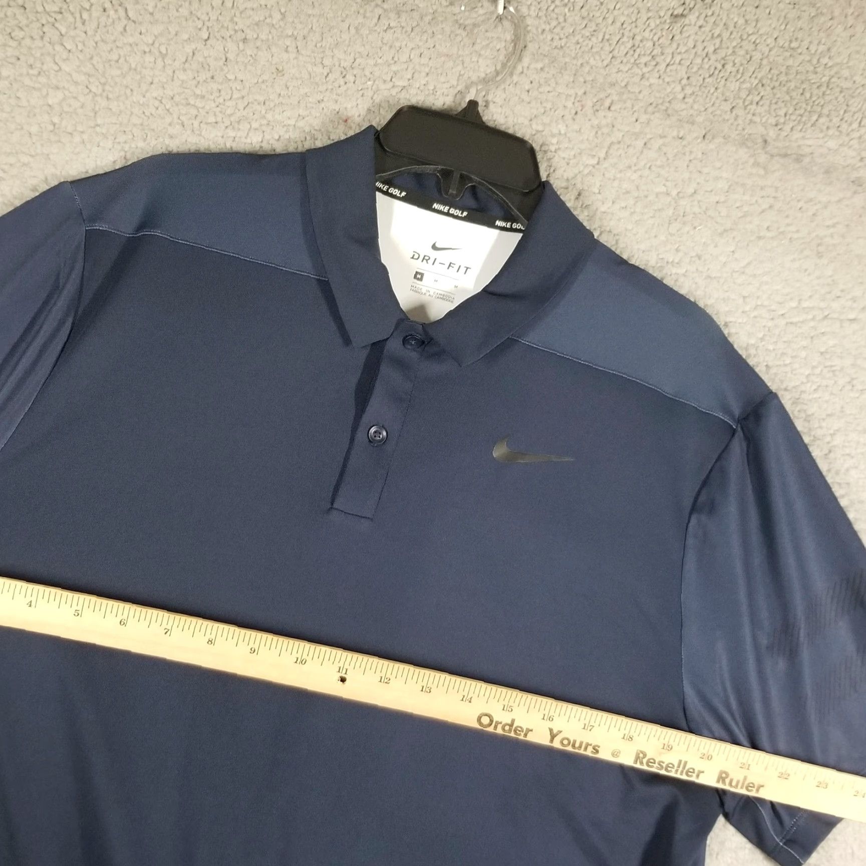 Nike Nike Golf Dri-FIT Polo Shirt Mens Medium Blue Performance Swoosh AH5546 Sample Size US M / EU 48-50 / 2 - 7 Thumbnail