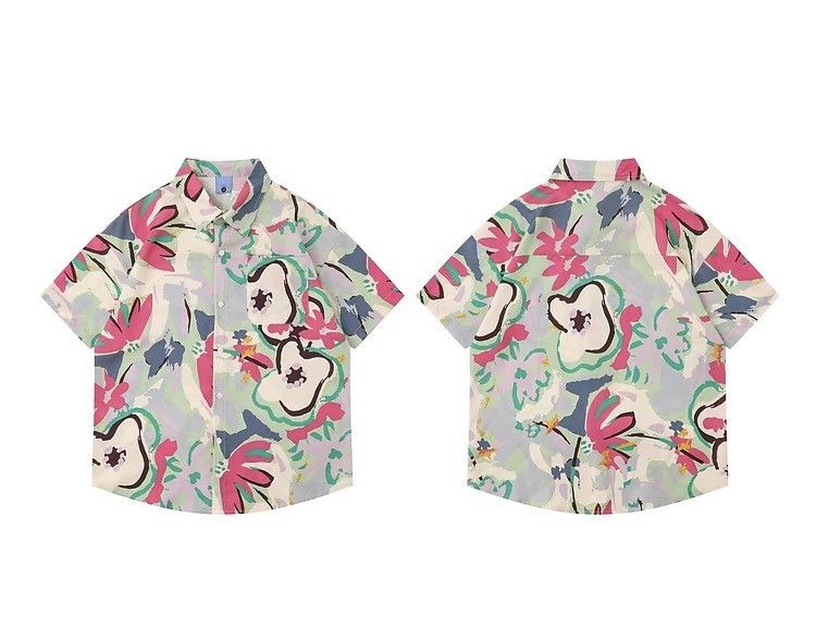 Other Graffiti Button Up Short Sleeve Shirt Size US M / EU 48-50 / 2 - 6 Thumbnail