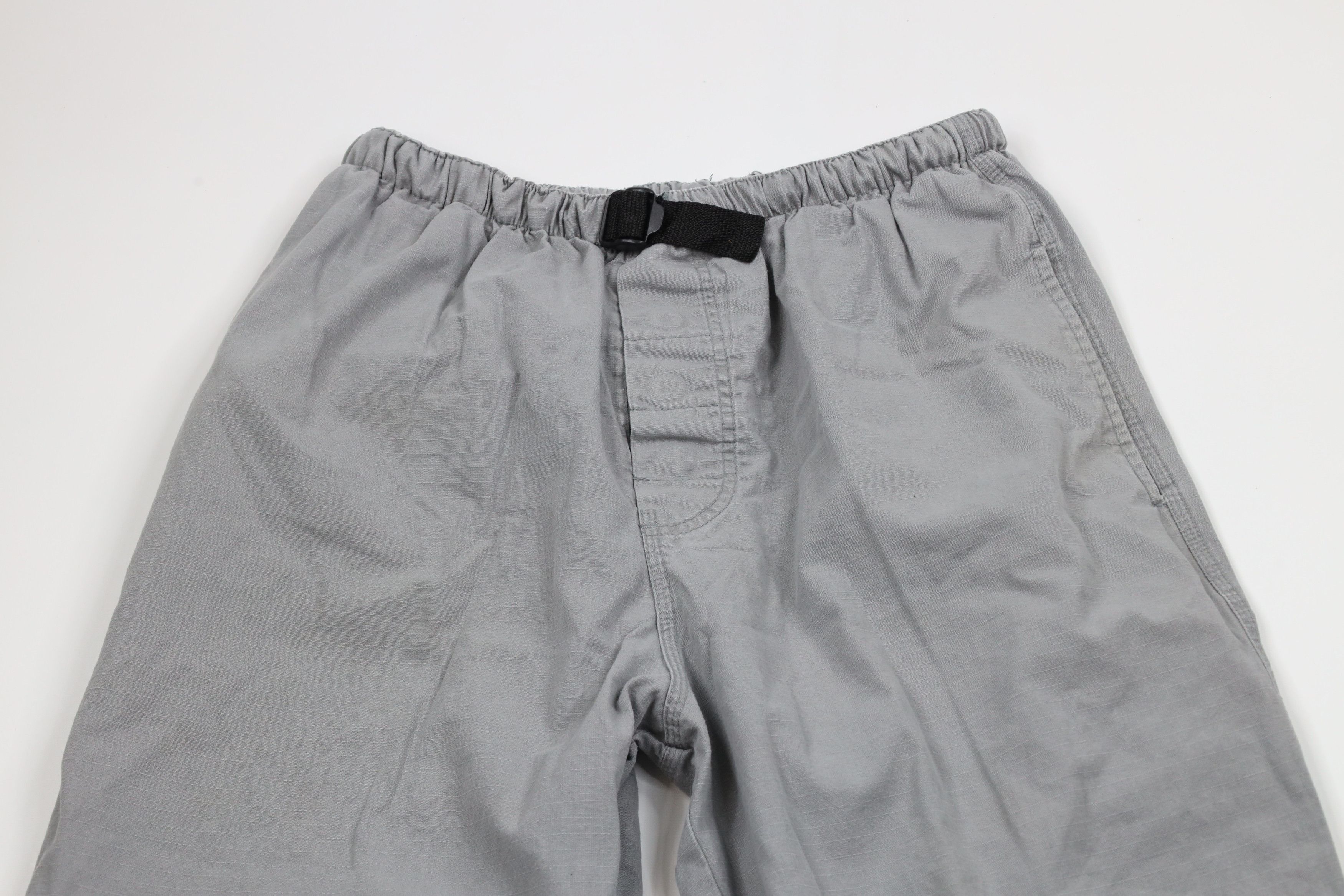 Vintage Vintage 90s Streetwear Double Knee Belted Pants Gray USA Size US 34 / EU 50 - 2 Thumbnail
