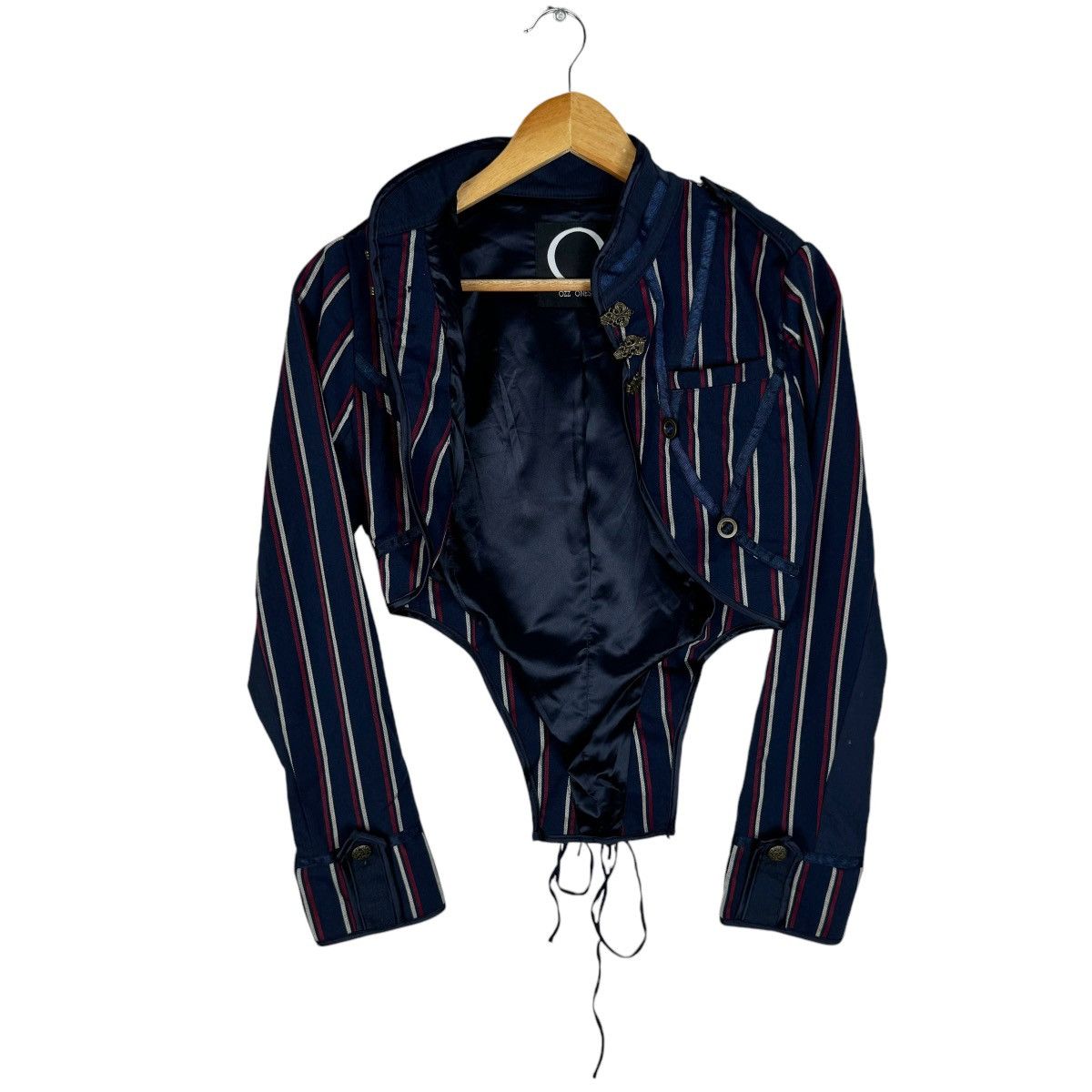 If Six Was Nine ☀️OZZ ONESTE STRIPED ROBE CROPPED JACKET Size S / US 4 / IT 40 - 8 Thumbnail