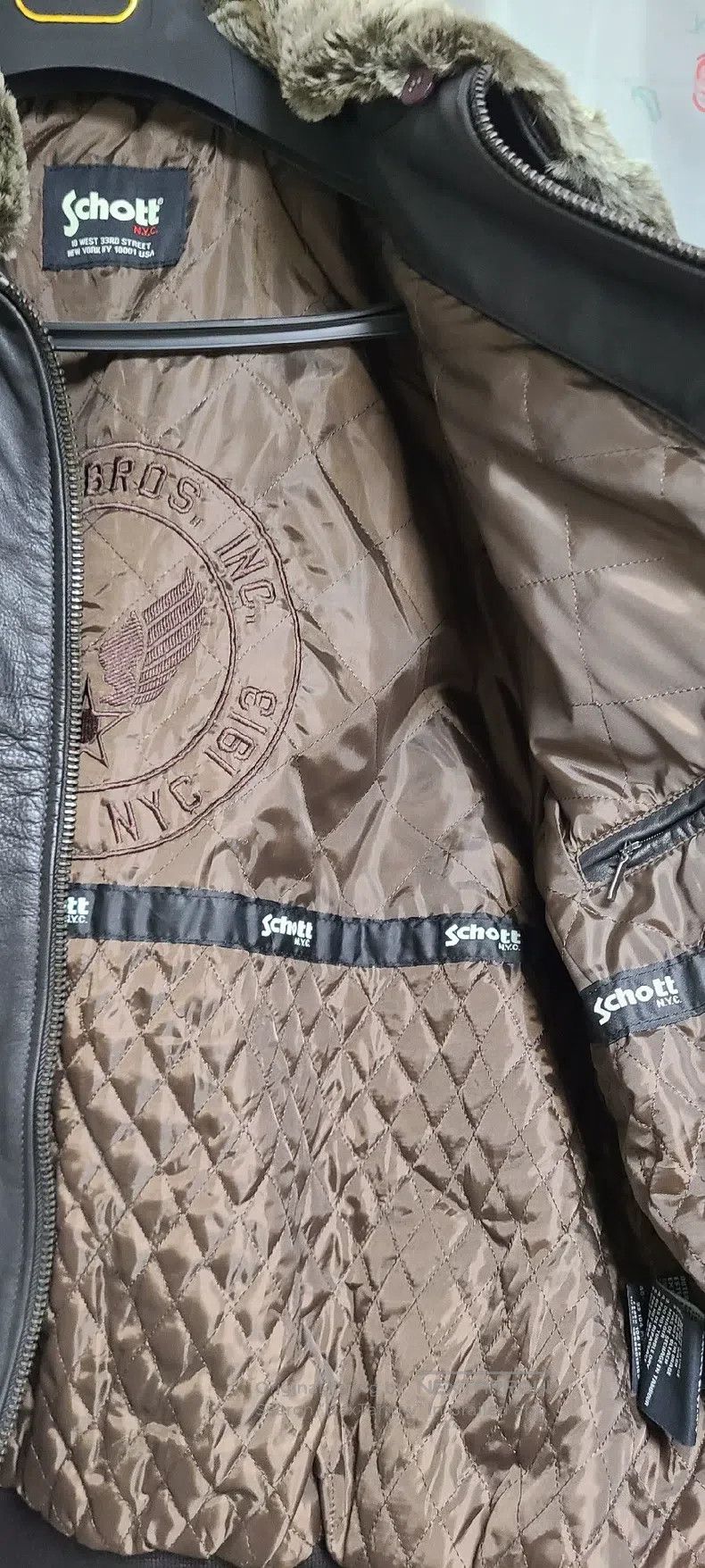 Schott Schott Cowhide leather jacket Size US XXL / EU 58 / 5 - 6 Thumbnail