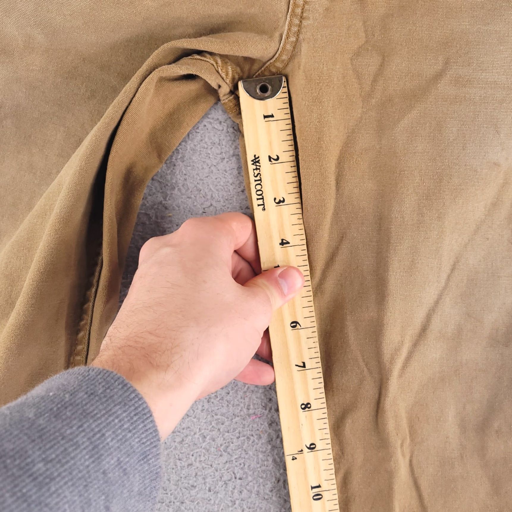 Vintage Ridgecut Toughwear Pants Mens 36x30 Brown Canvas Work Distressed Straight Cotton Size US 36 / EU 52 - 7 Thumbnail