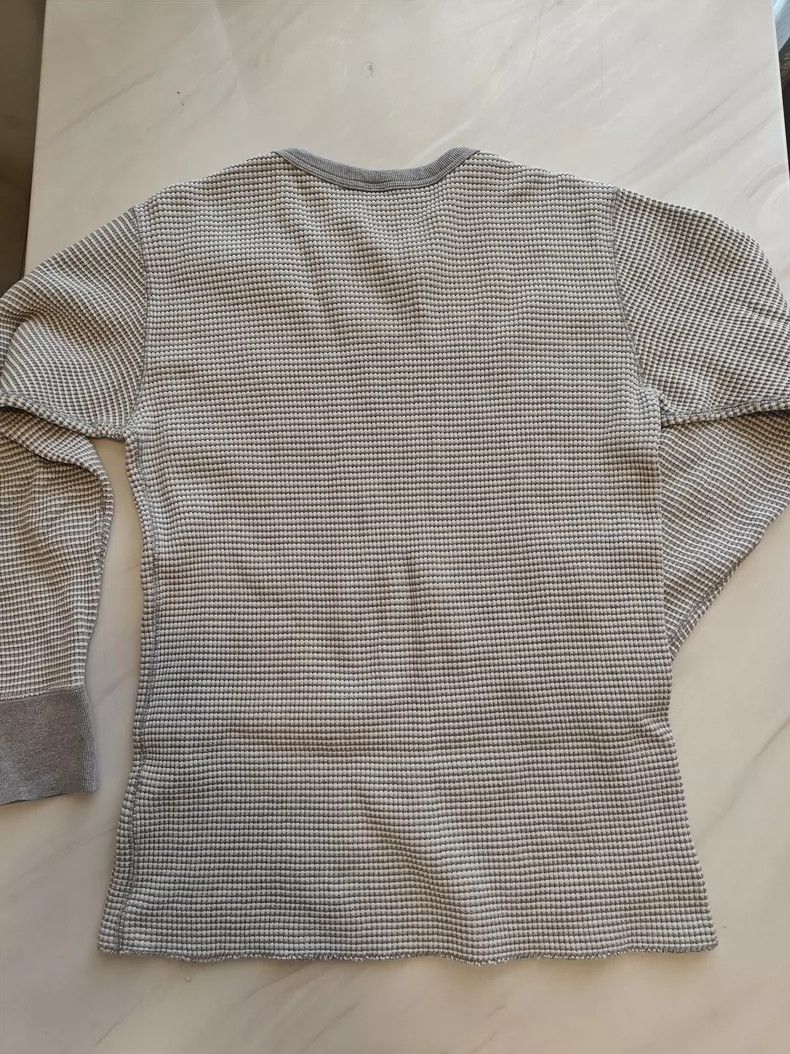 The Real McCoy's The Real McCoys WAFFLE STRIPE Heavyweight Base Layer Shirt Size US XL / EU 56 / 4 - 7 Thumbnail