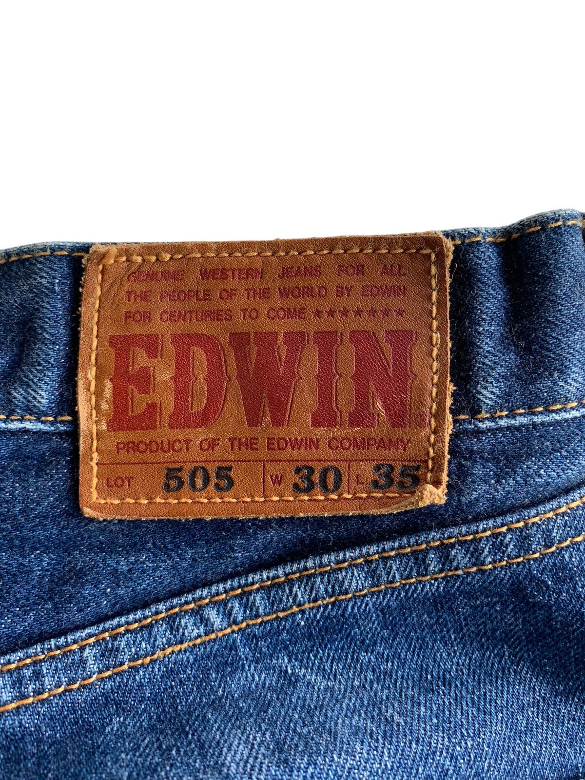 Edwin VINTAGE EDWIN 505 BAGGY SELVEDGE JAPANESE DENIM Size US 29 - 11 Thumbnail