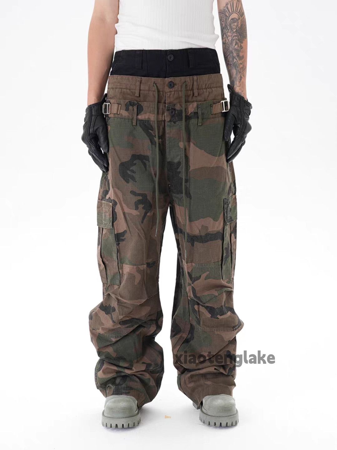Vintage ltx military outdoor tactical cargo camo hiphop pants Size US 32 / EU 48 - 4 Thumbnail