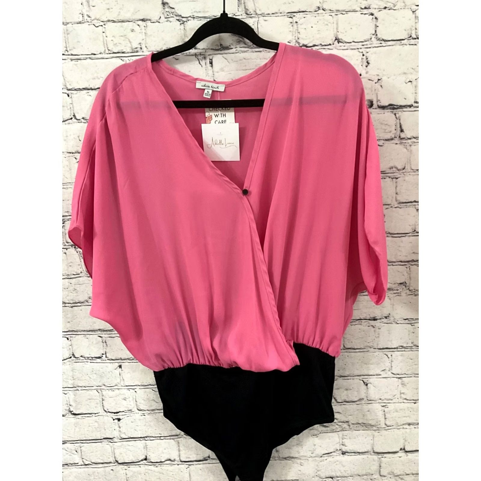 Vintage WHITE BIRCH WOMENS BLOUSE XL PINK LONG SLEEVE NWT Size XL / US 12-14 / IT 48-50 - 2 Thumbnail