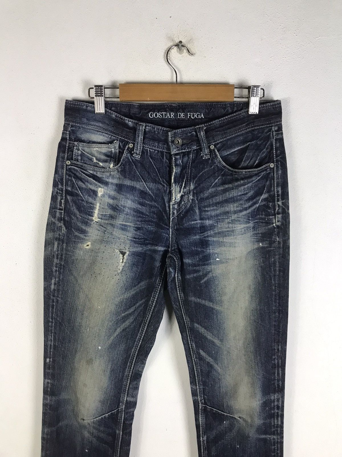 If Six Was Nine 🔥Rare🔥Vintage Gostar De Fuga Denim Jeans Size US 30 / EU 46 - 4 Thumbnail