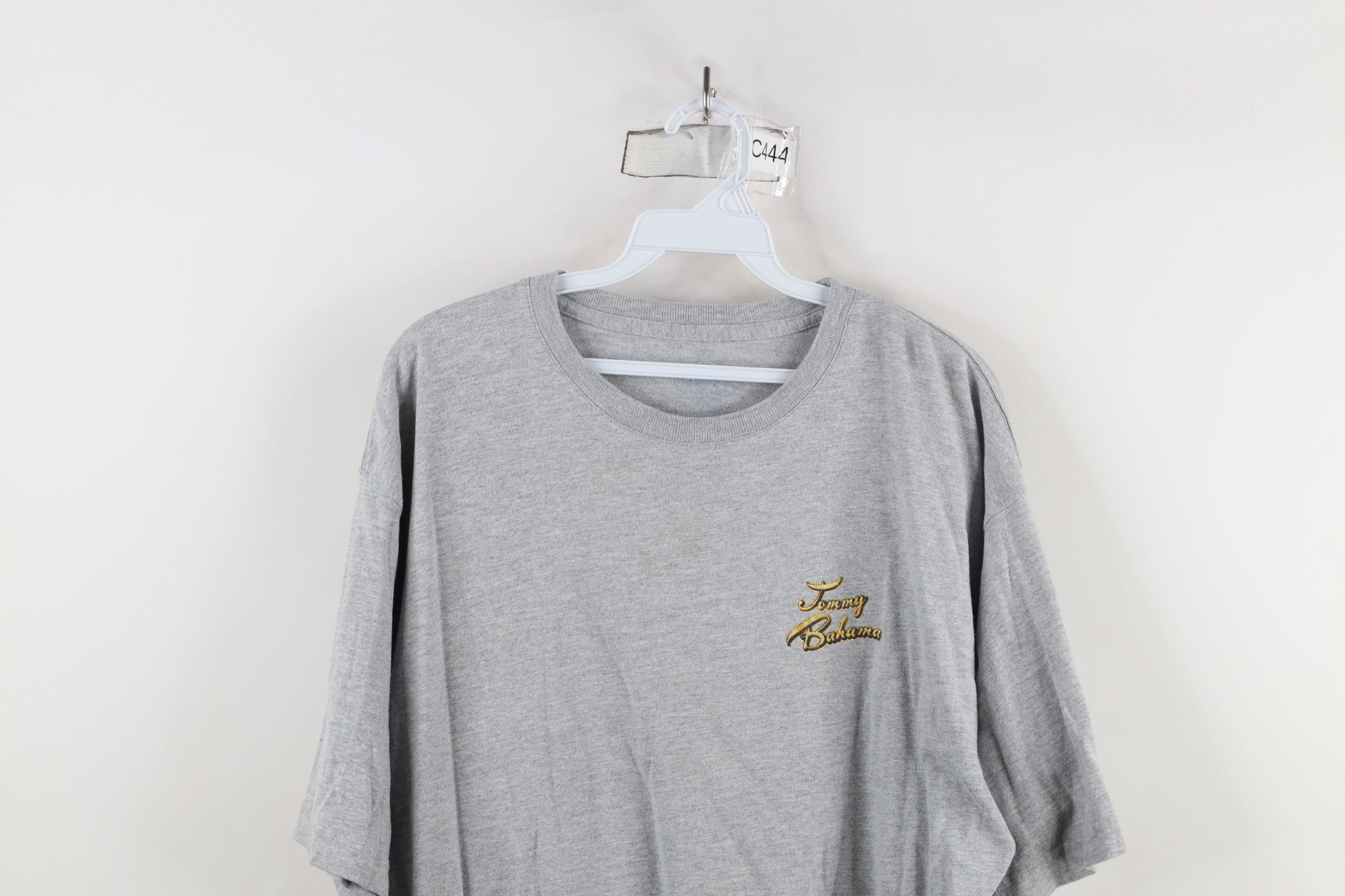 Tommy Bahama × Vintage Vintage Y2K Tommy Bahama Spell Out Marlin Fish T-Shirt Gray Size US L / EU 52-54 / 3 - 2 Thumbnail