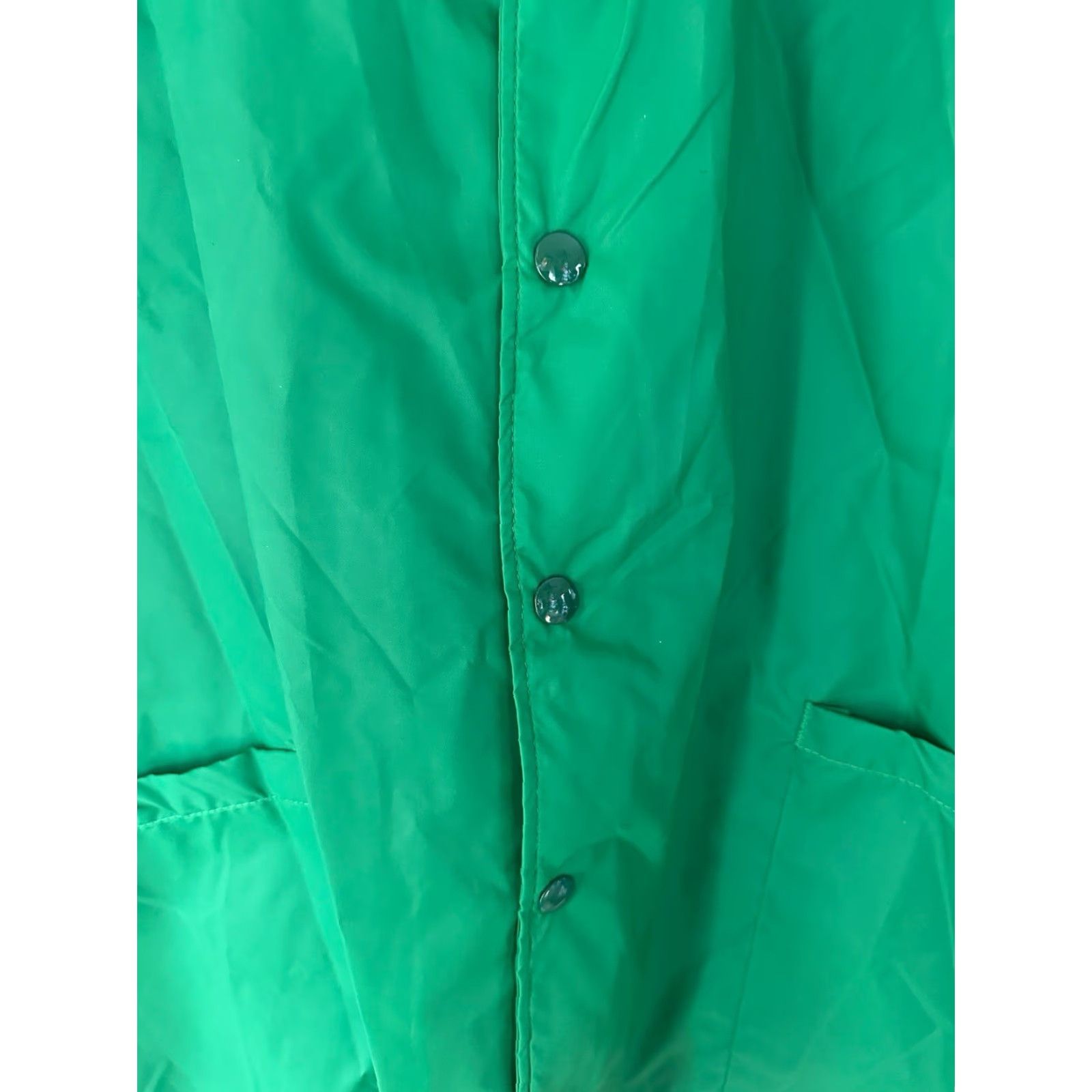 Vintage VINTAGE mens 80s COACHES JACKET Windbreaker One: M Green 100% Nylon NWOT Deadstock Made in USA Mens Small? Size US M / EU 48-50 / 2 - 3 Thumbnail