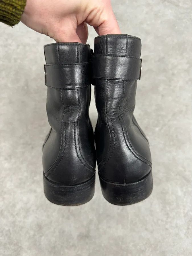 Gucci 2000s Gucci Black Leather Minimalist Boots Size US 9 / EU 42 - 7 Thumbnail