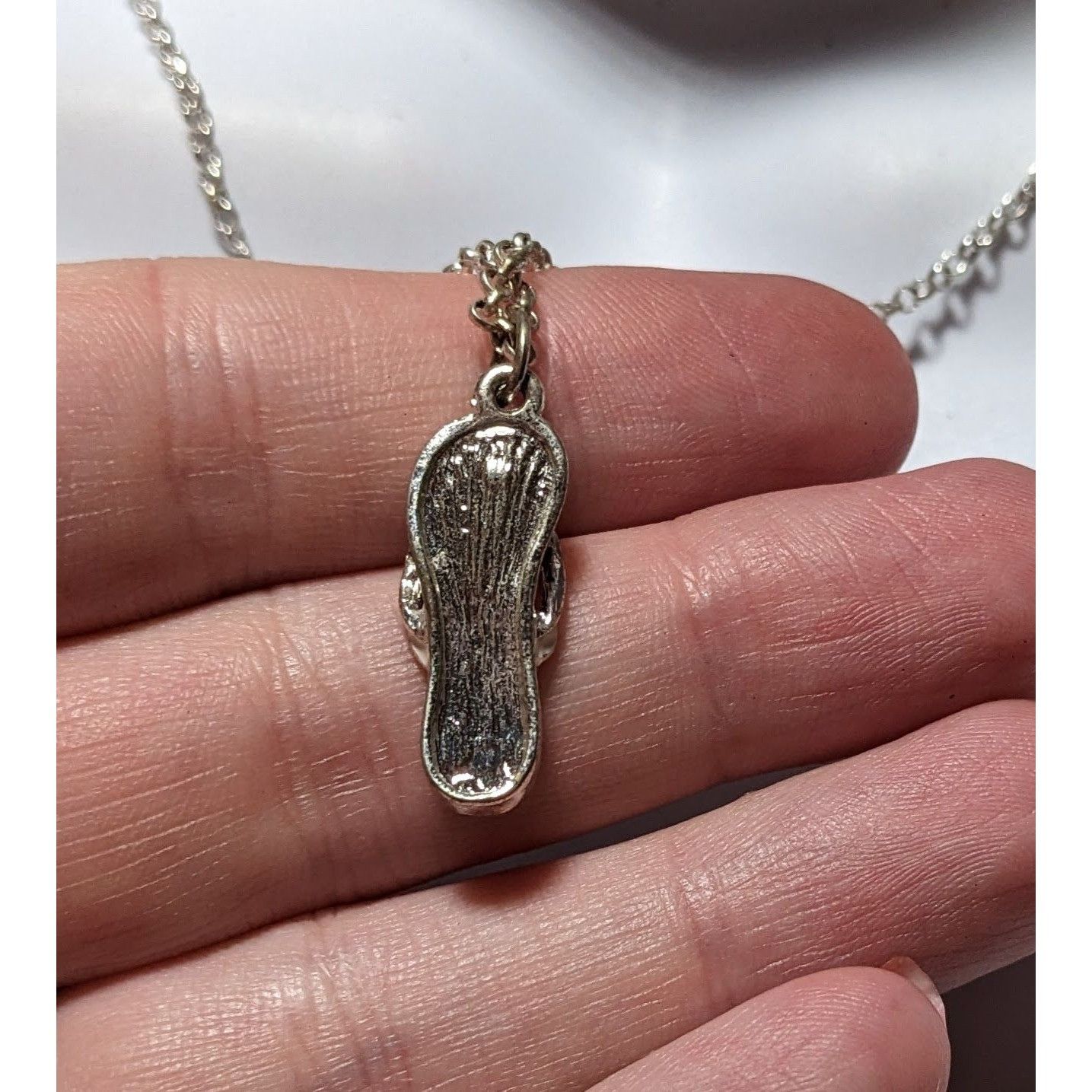 Other Silver Rhinestone Sandal Necklace Size ONE SIZE - 10 Thumbnail