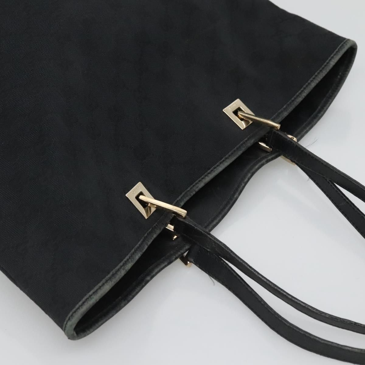 Gucci GUCCI GG Canvas Tote Bag Black Gold 002 1098 002 1098 Size ONE SIZE - 6 Thumbnail