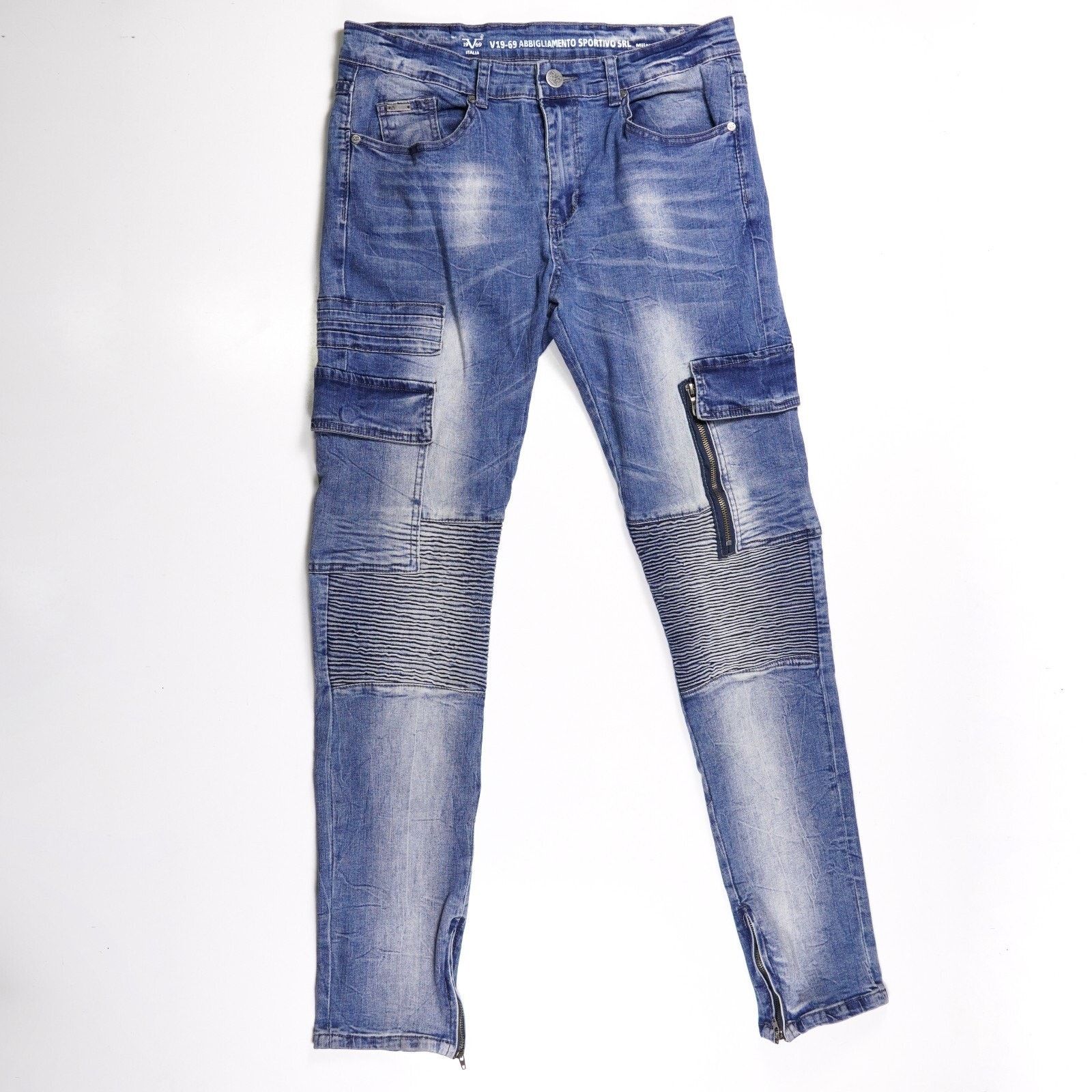 Other 19V69 Italia Denim Slim Skinny Jeans Straight Pants W34 L32 Size 34" / US 12 / IT 48 - 1 Thumbnail