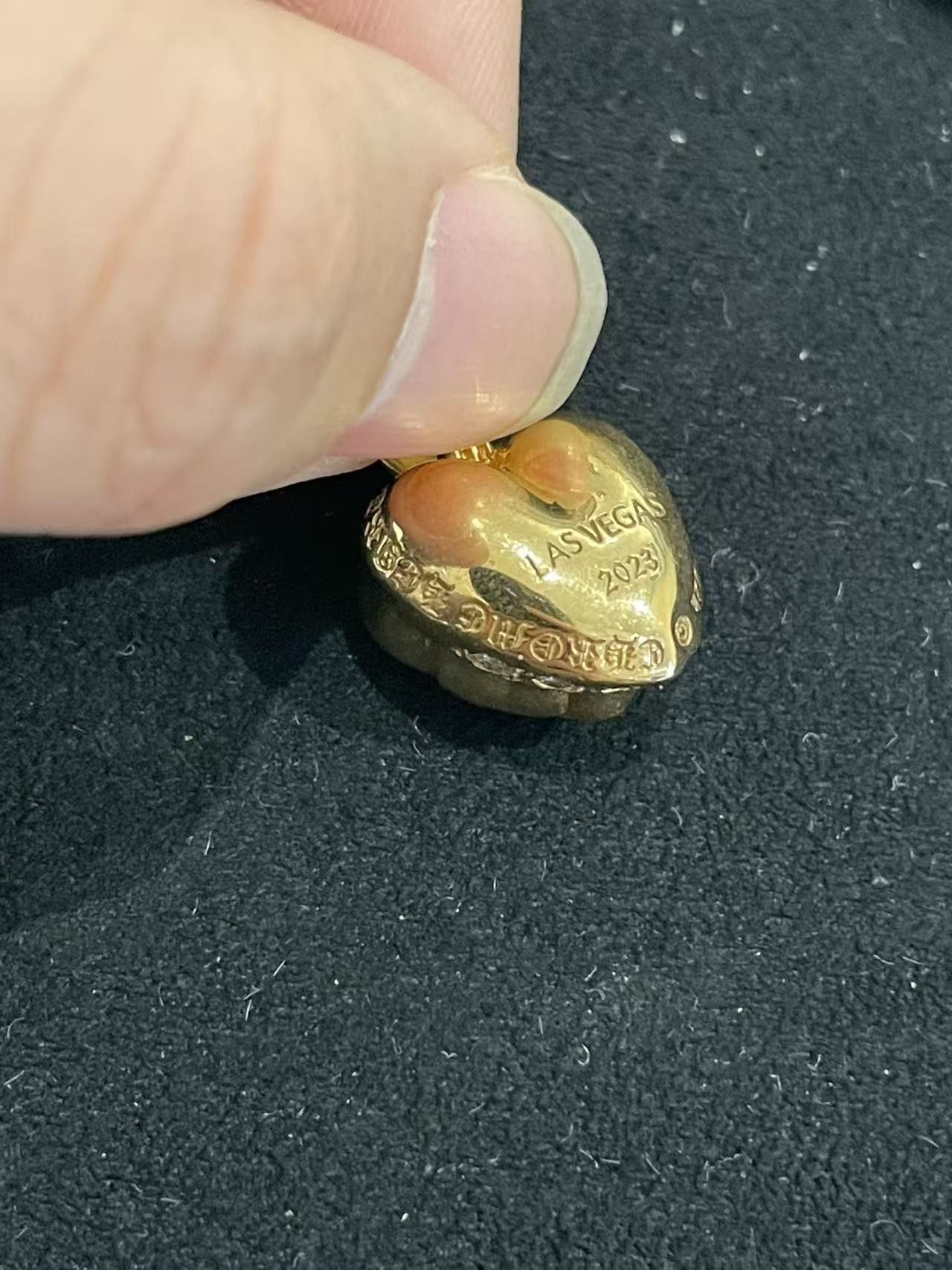 Chrome Hearts Chrome Hearts 22K Gold Diamonds Vegas Vine Heart Pendant Size ONE SIZE - 10 Thumbnail