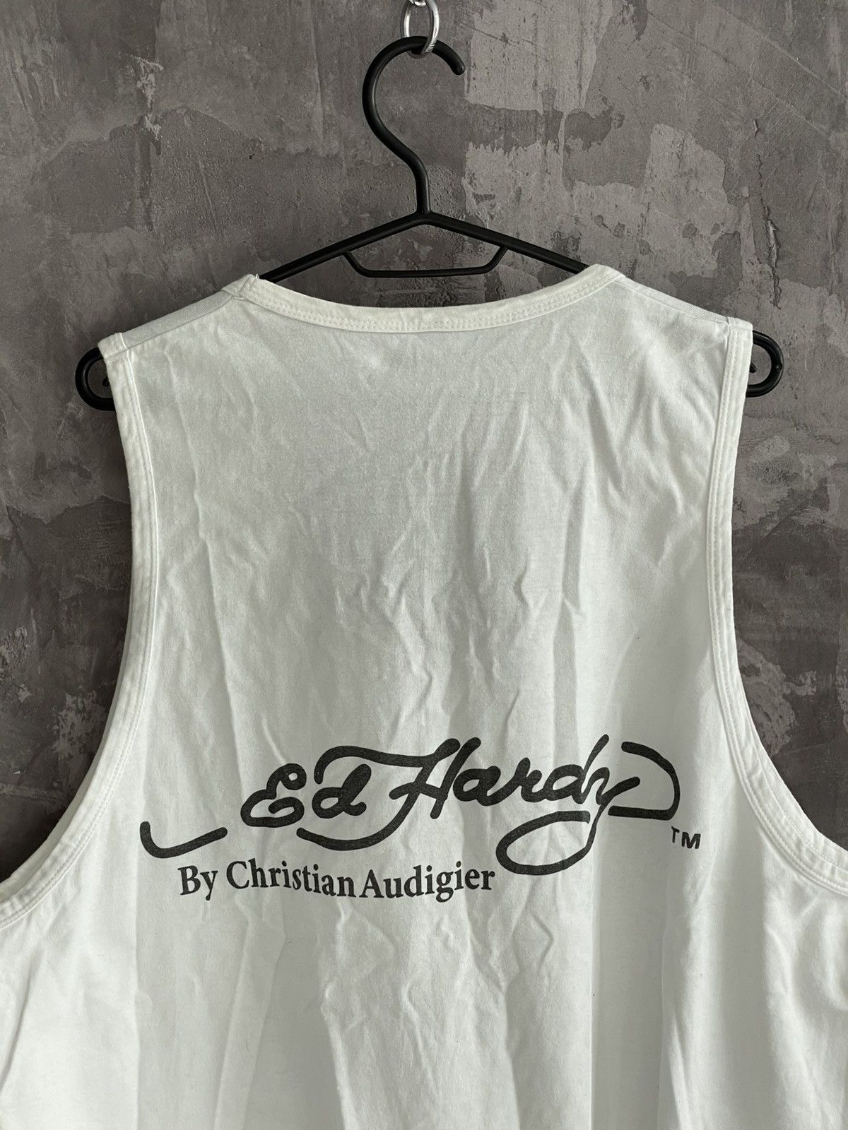 Hysteric Glamour VINTAGE Y2K ED HARDY 2 SIDES TANK TOP RARE TEE Size US XXL / EU 58 / 5 - 9 Thumbnail