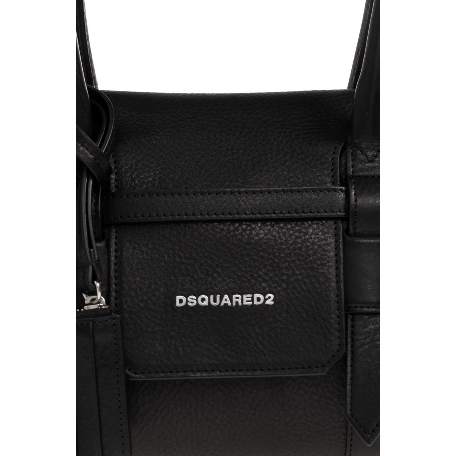 Dries Van Noten DSQUARED2 Twin Black Leather Shoulder Bag New & Authentic Size ONE SIZE - 5 Thumbnail