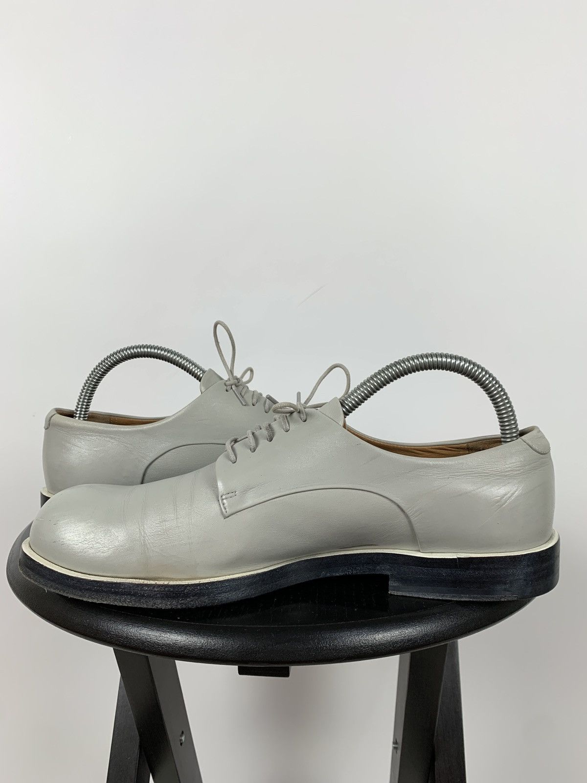 Jil Sander Jil Sander Grey Leather Derby Shoes Size US 9 / IT 39 - 7 Thumbnail