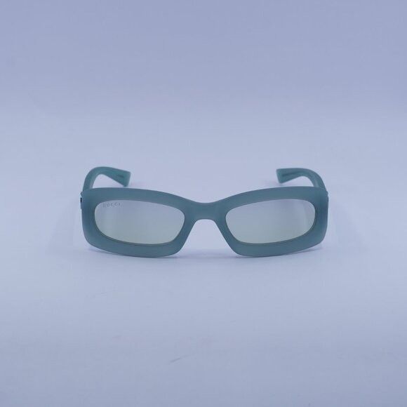 Gucci Gucci GG1786S 005 Sunglasses Light Green Rectangle Frame Size ONE SIZE - 4 Thumbnail