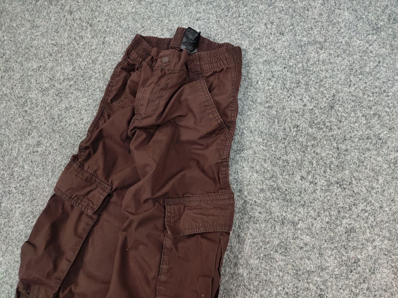 Japanese Brand Vintage Japanese Baggy Brown Cotton Cargo Pants Y2K Style Size US 30 / EU 46 - 4 Thumbnail