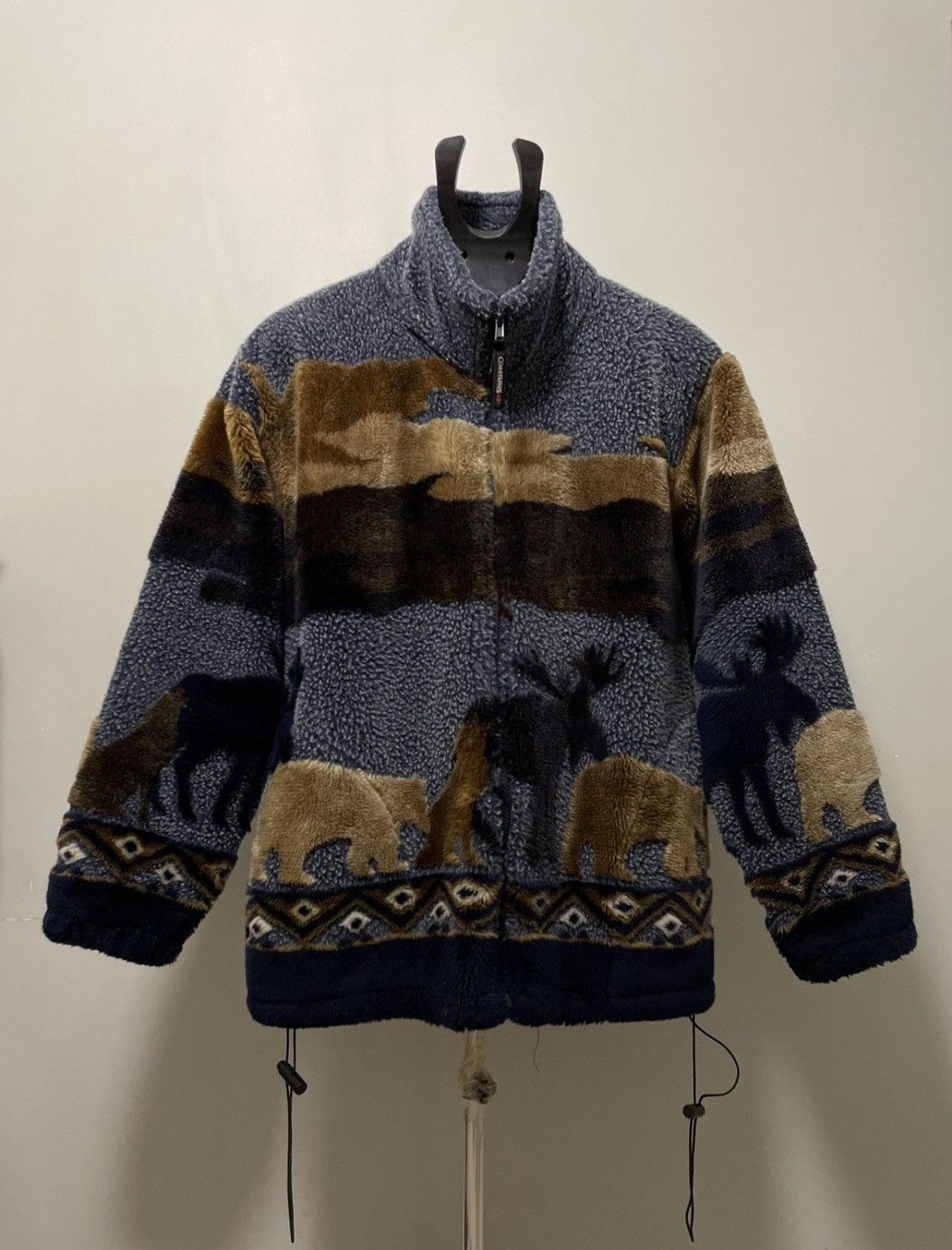 The Mountain × Vintage Vintage Animal All Over Printed Fleece Jacket Medium Size US M / EU 48-50 / 2 - 1 Thumbnail