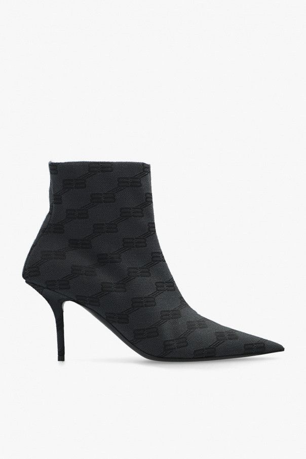 Square Knife Bootie BB Monogram in grey