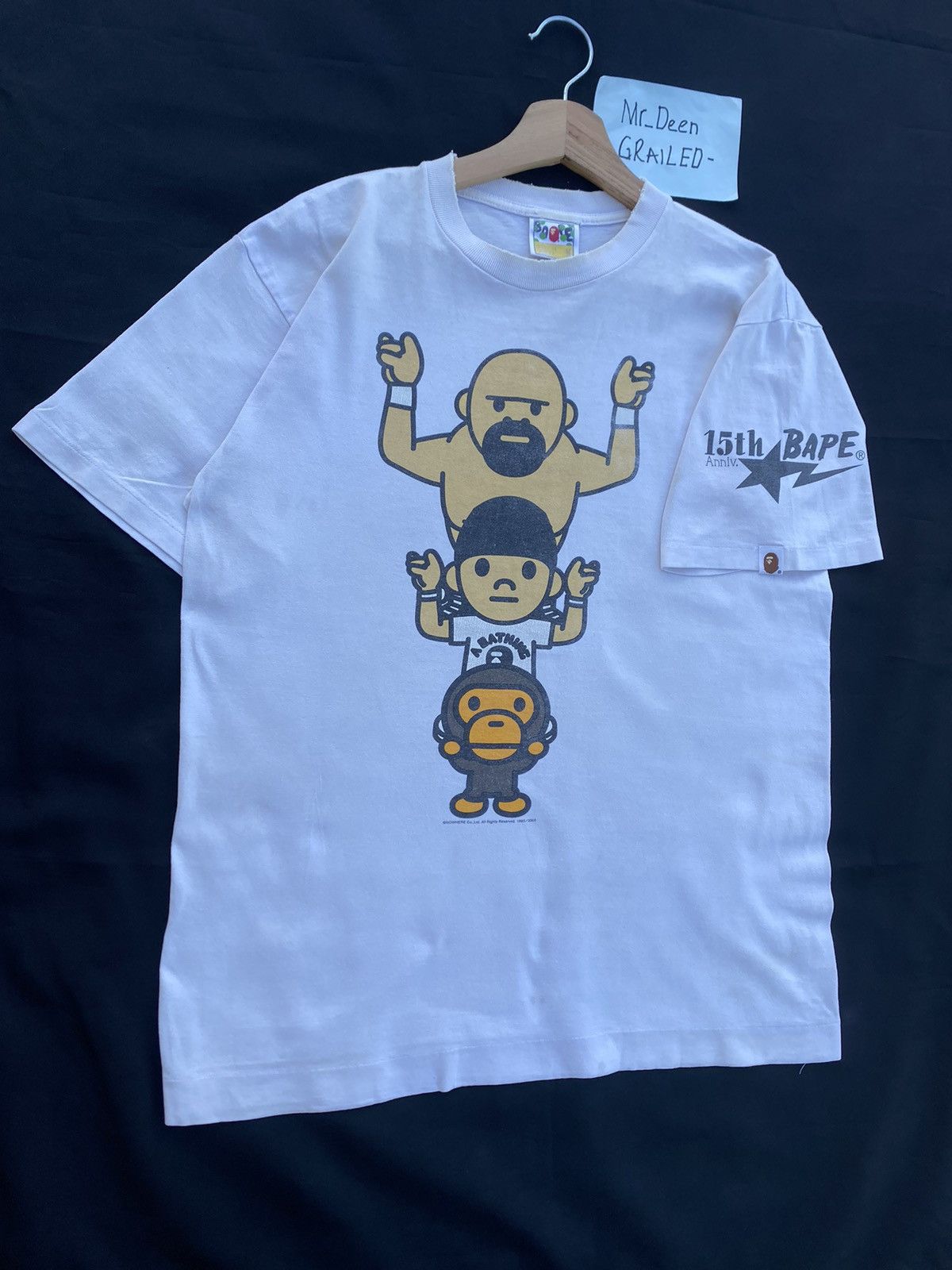 Bape Rare SS2008 BAPE Baby Milo x Nigo 15th Anniversary Tshirt Size US M / EU 48-50 / 2 - 2 Thumbnail