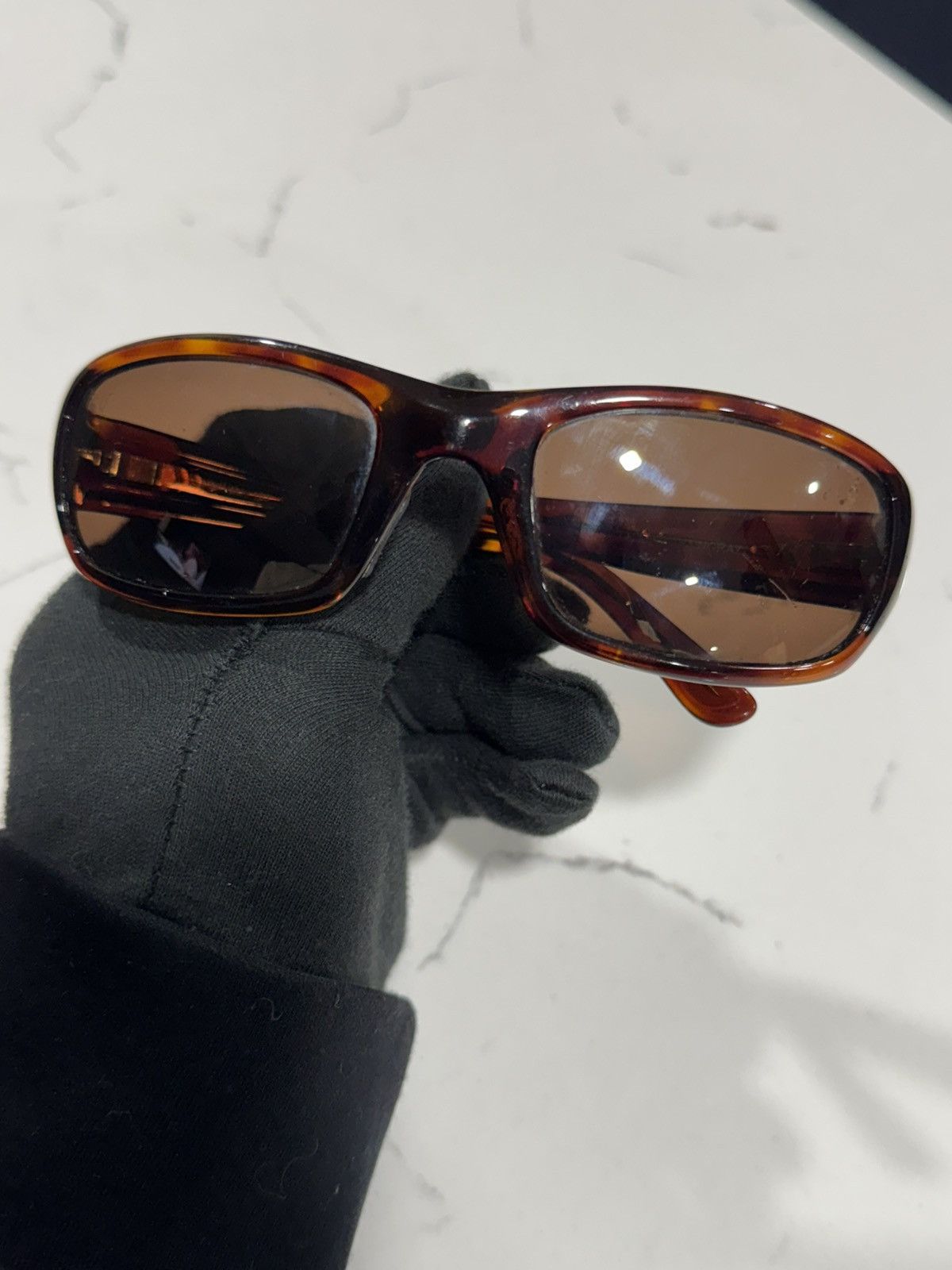 Maui Jim Vintage Maui Jim Stingray MJ-103-10 Y2K Wrap Sunglasses Size ONE SIZE - 9 Thumbnail