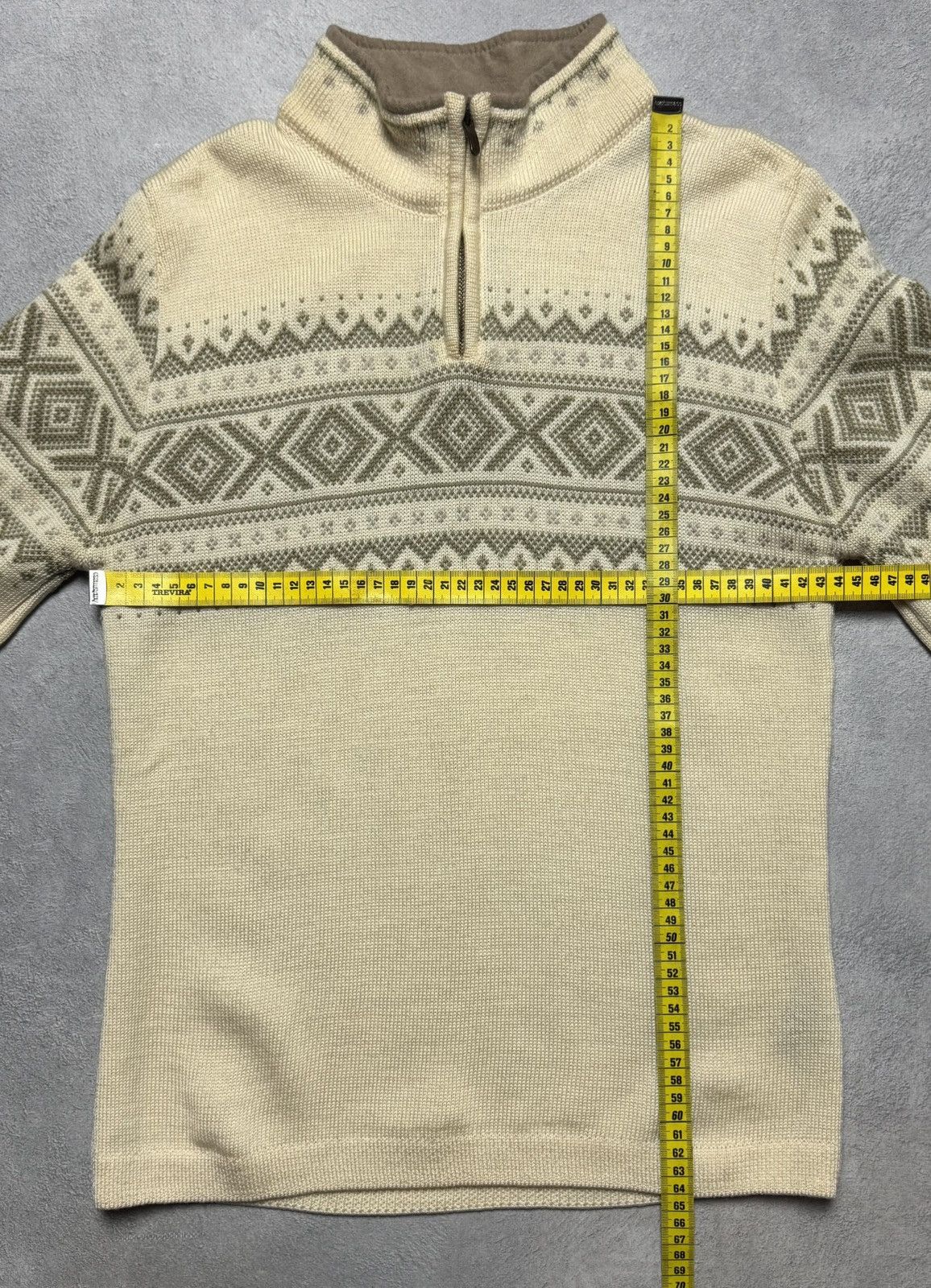 Dale Of Norway Dale Of Norway 1/4 Zip Wool Knit Sweater Geometrical Pattern Size M / US 6-8 / IT 42-44 - 13 Thumbnail