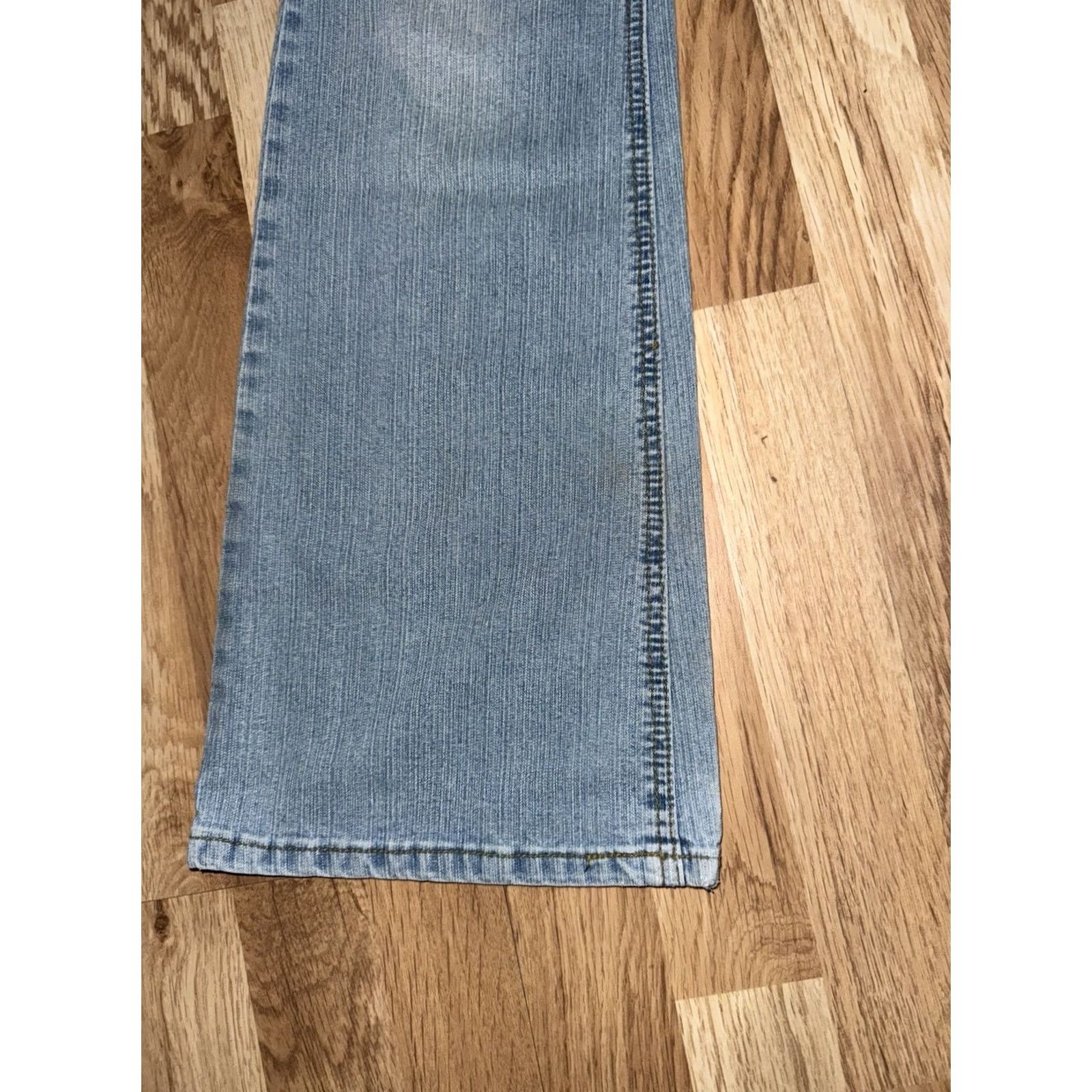 Vintage VINTAGE Y2K Dollhouse Jeans Flared Denim Blue Size 7 Womens Size 28" / US 6 / IT 42 - 4 Thumbnail