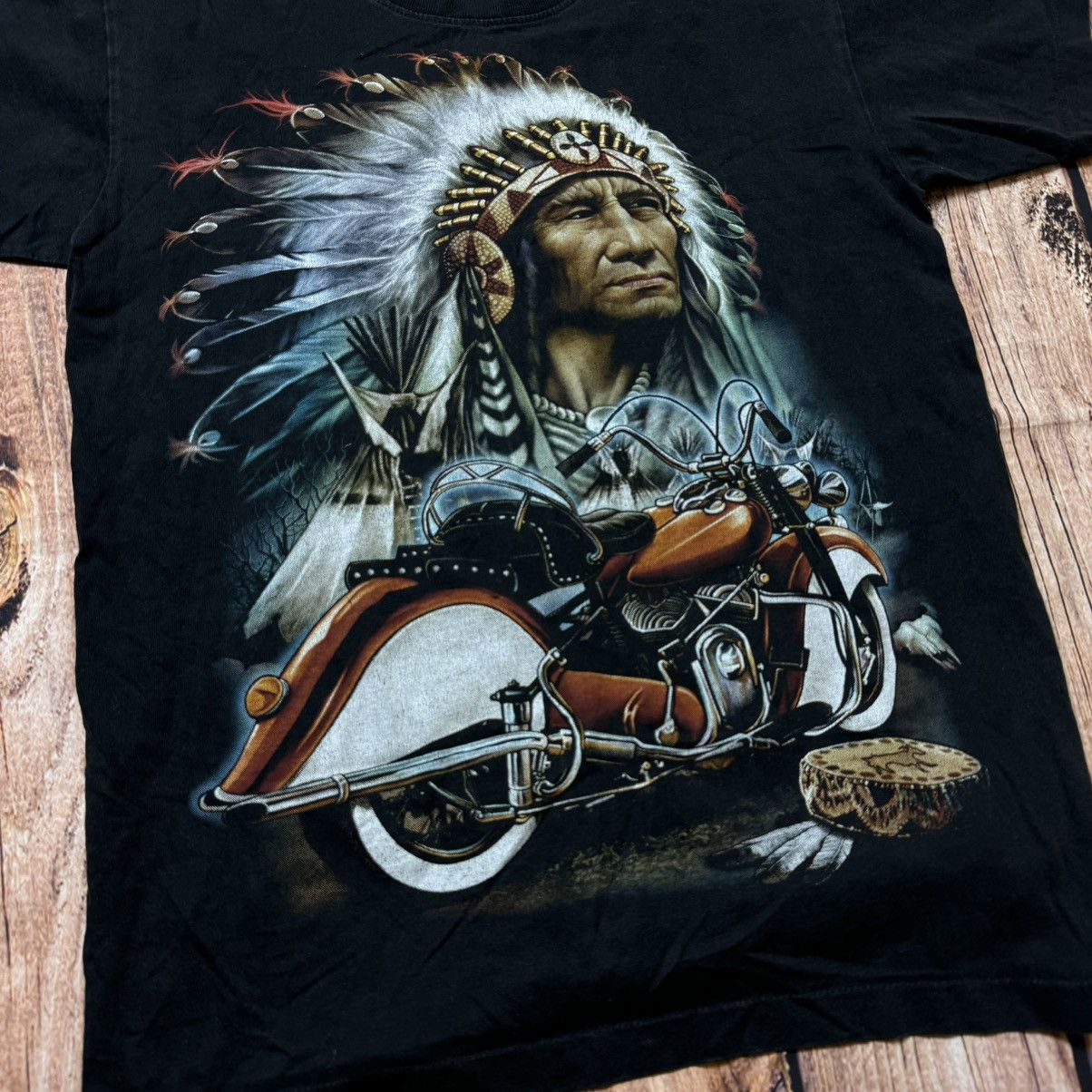 Anime × Vintage Vintage t-shirt Cheroke Indian motors 🏍️ racing harley Size US M / EU 48-50 / 2 - 2 Thumbnail