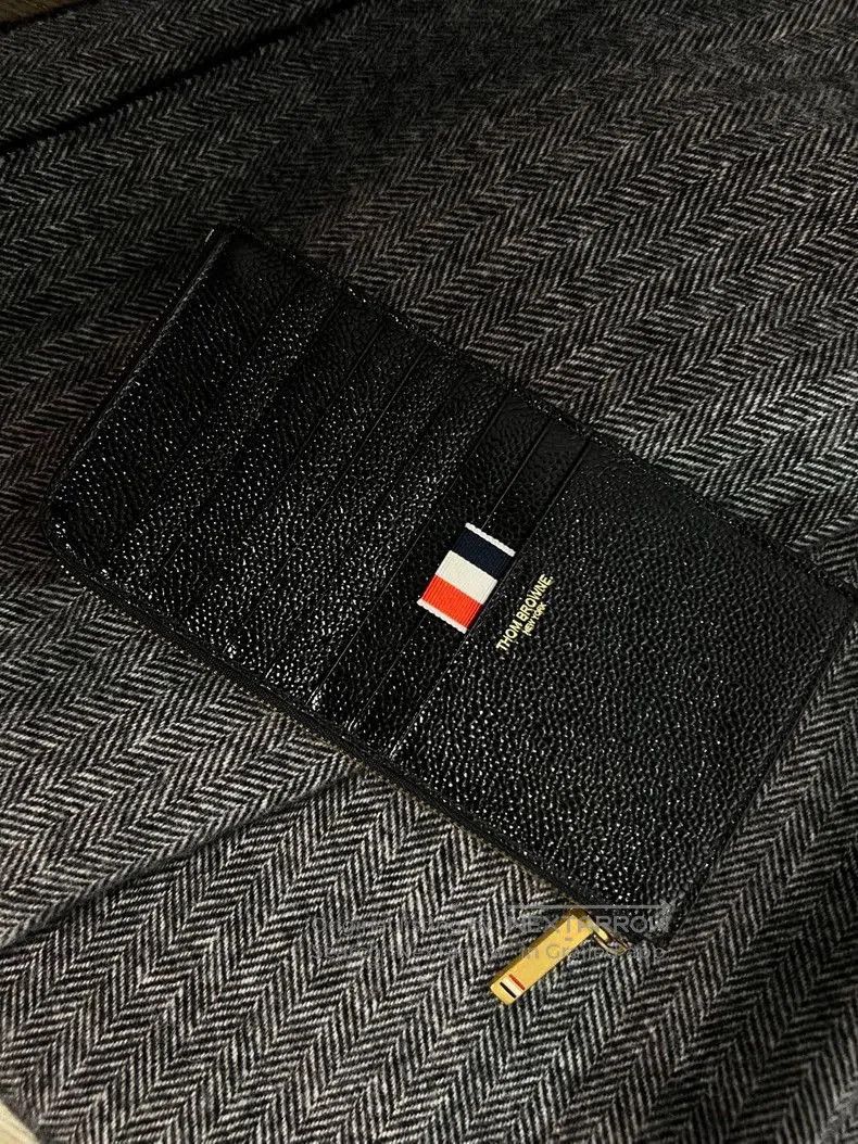Thom Browne Thom Browne Leather Card Holder. Size ONE SIZE - 1 Thumbnail