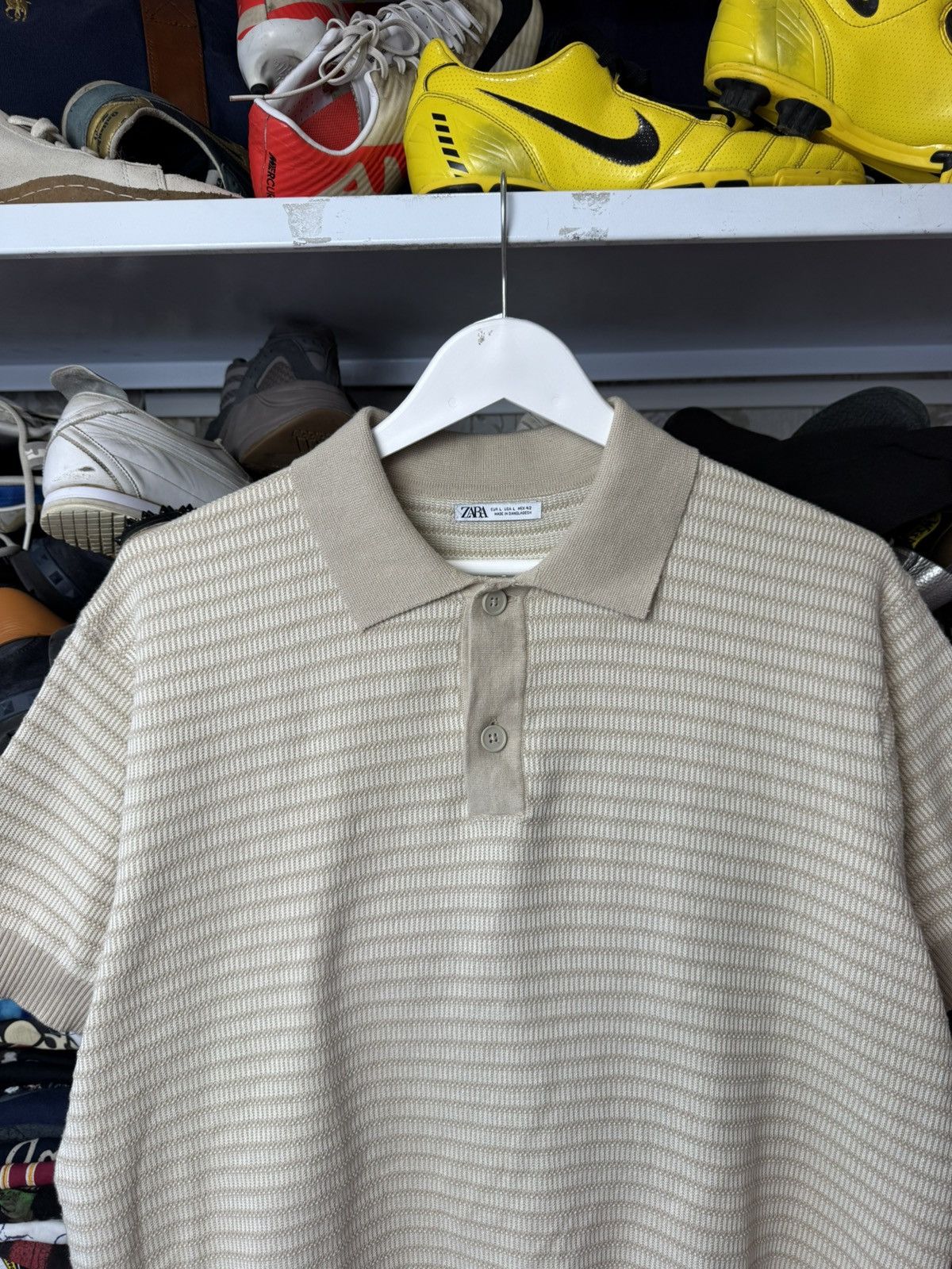 Zara Zara Old Money White Polo Tee Streetwear Hype Size US L / EU 52-54 / 3 - 12 Thumbnail