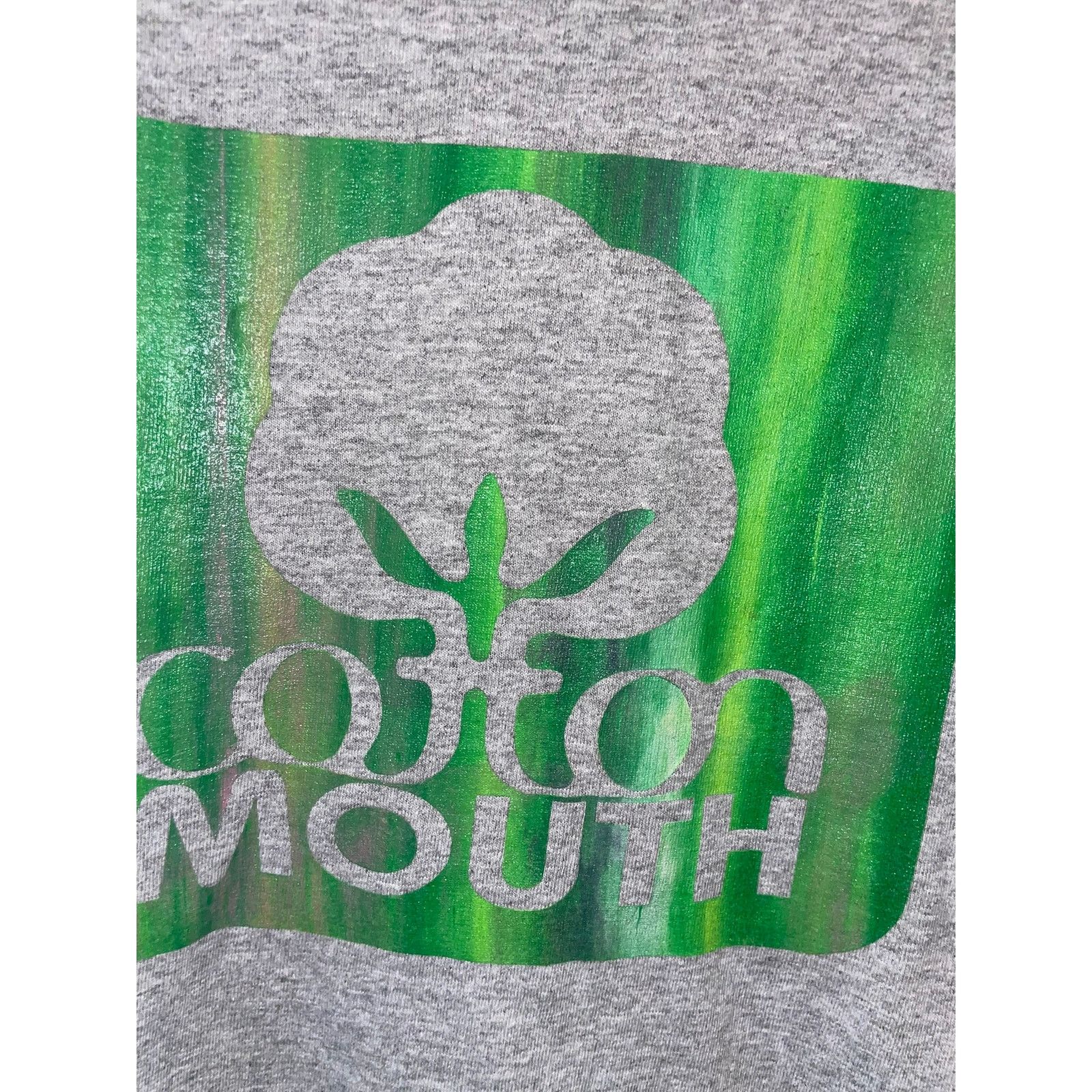 Gildan Vintage Weed Shirt Cottonmouth Cotton Mouth Gray Tee 2000s L Size US L / EU 52-54 / 3 - 4 Thumbnail