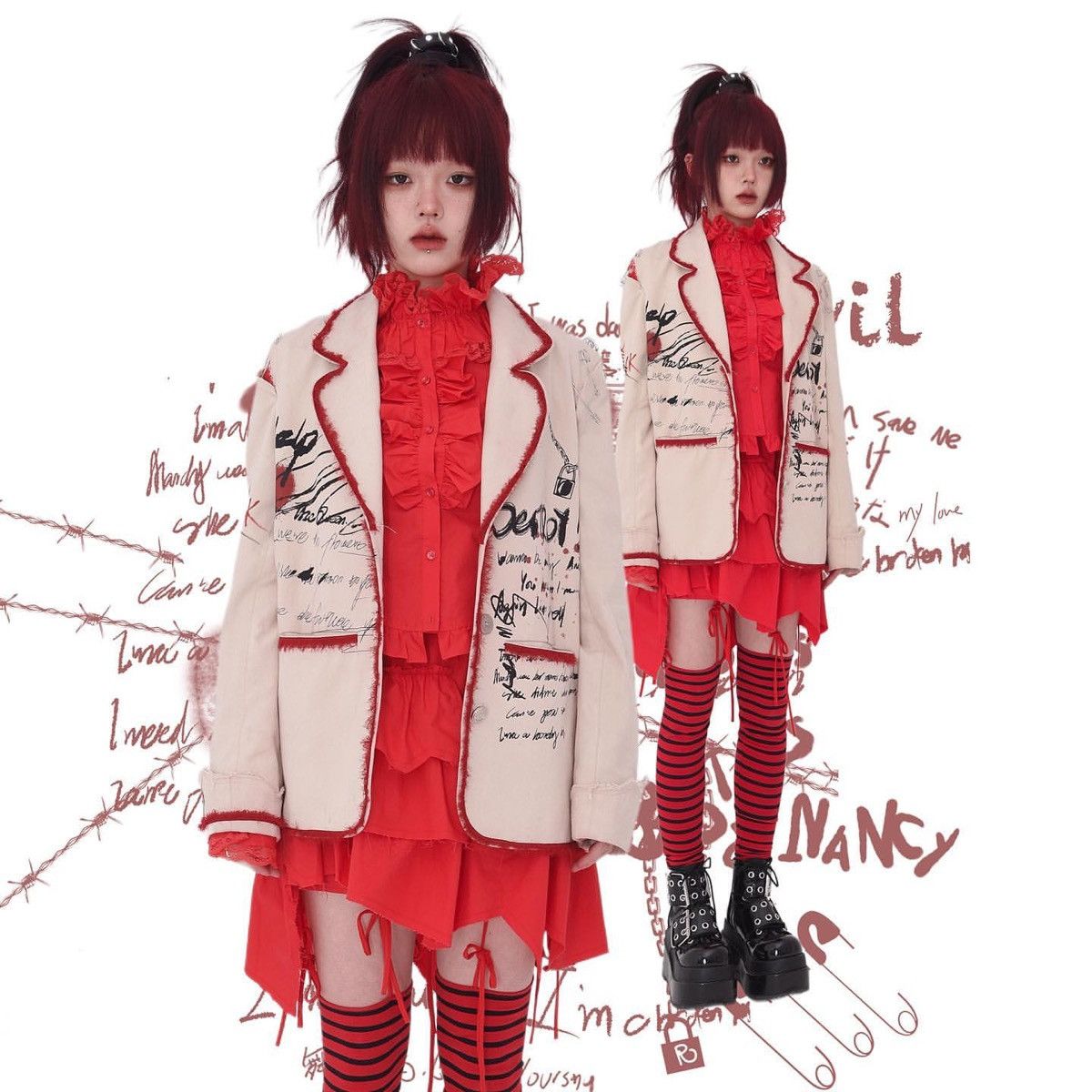 Seditionaries Evil Tooth 2019~2022 Punk Upcycle Jacket Size US M / EU 48-50 / 2 - 1 Thumbnail