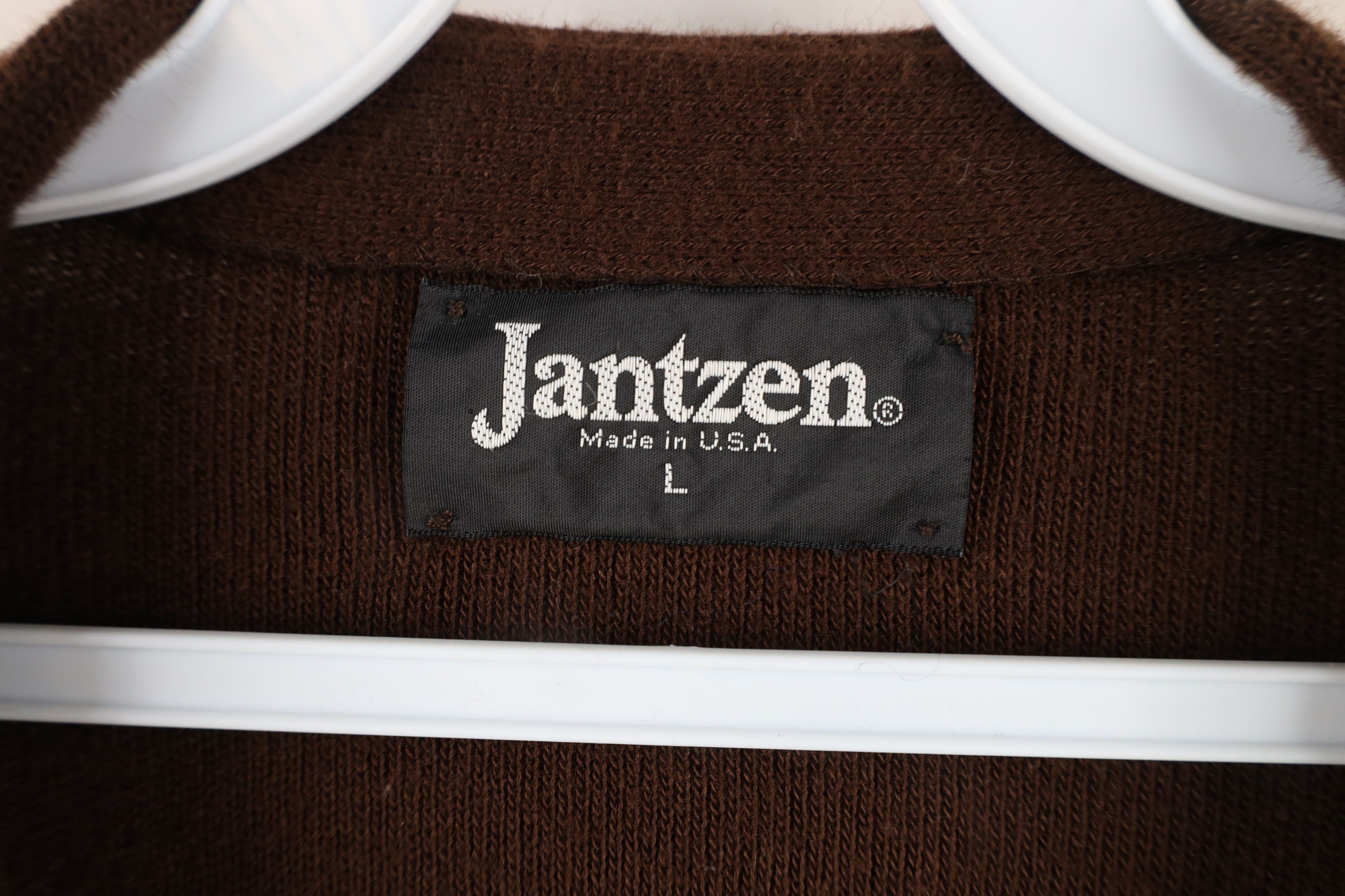 Vintage Vintage 70s Streetwear Knit Cardigan Sweater Brown USA Size US L / EU 52-54 / 3 - 4 Thumbnail