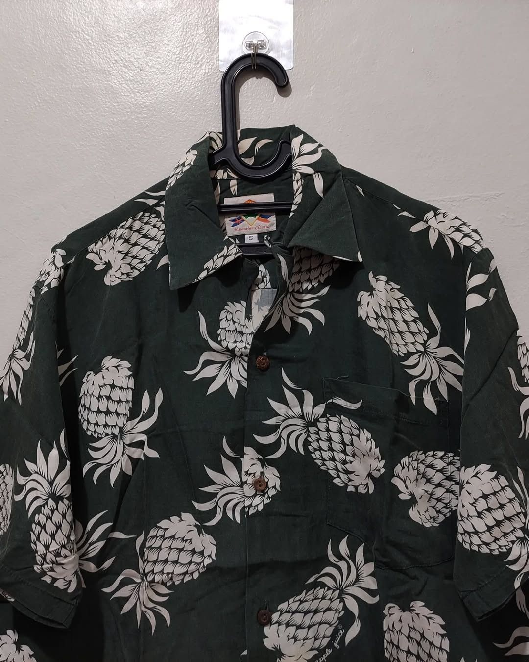 Vintage 80s Pineapple Juice Rayon Hawaiian Shirts Aloha Shirt Size US L / EU 52-54 / 3 - 3 Thumbnail