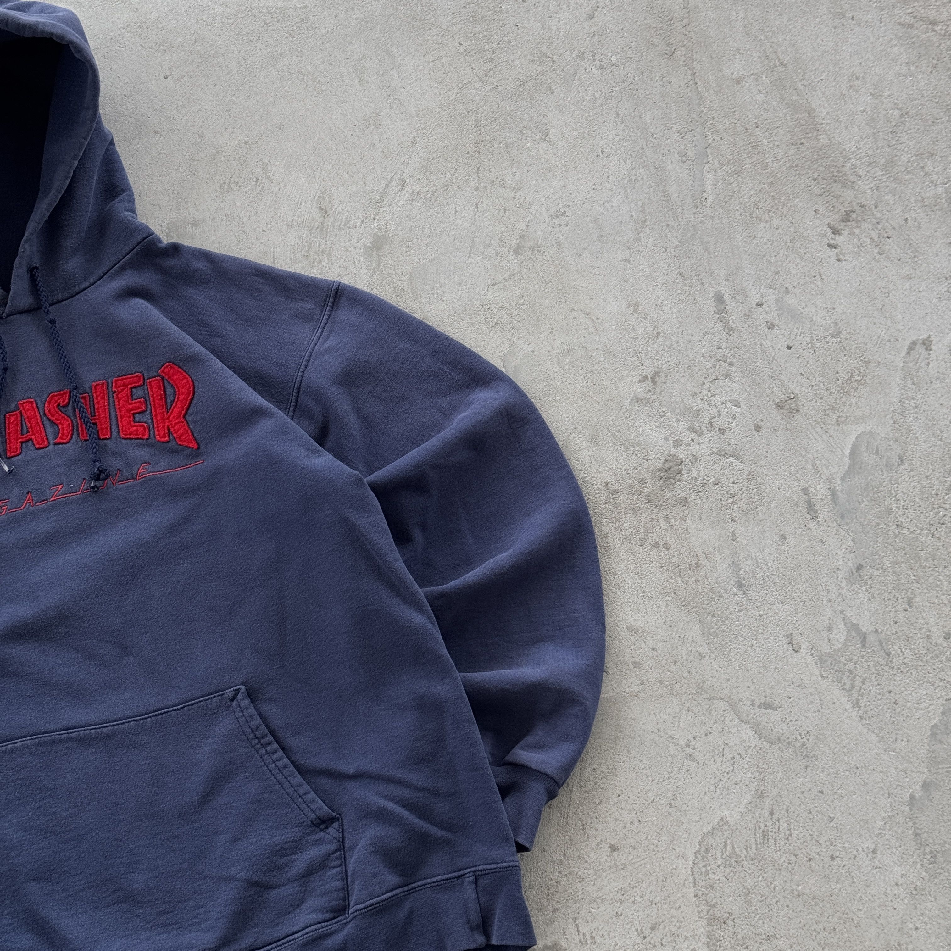 Thrasher Thrasher Magazine Embroidered Logo Navy Hoodie Small Size US S / EU 44-46 / 1 - 2 Thumbnail
