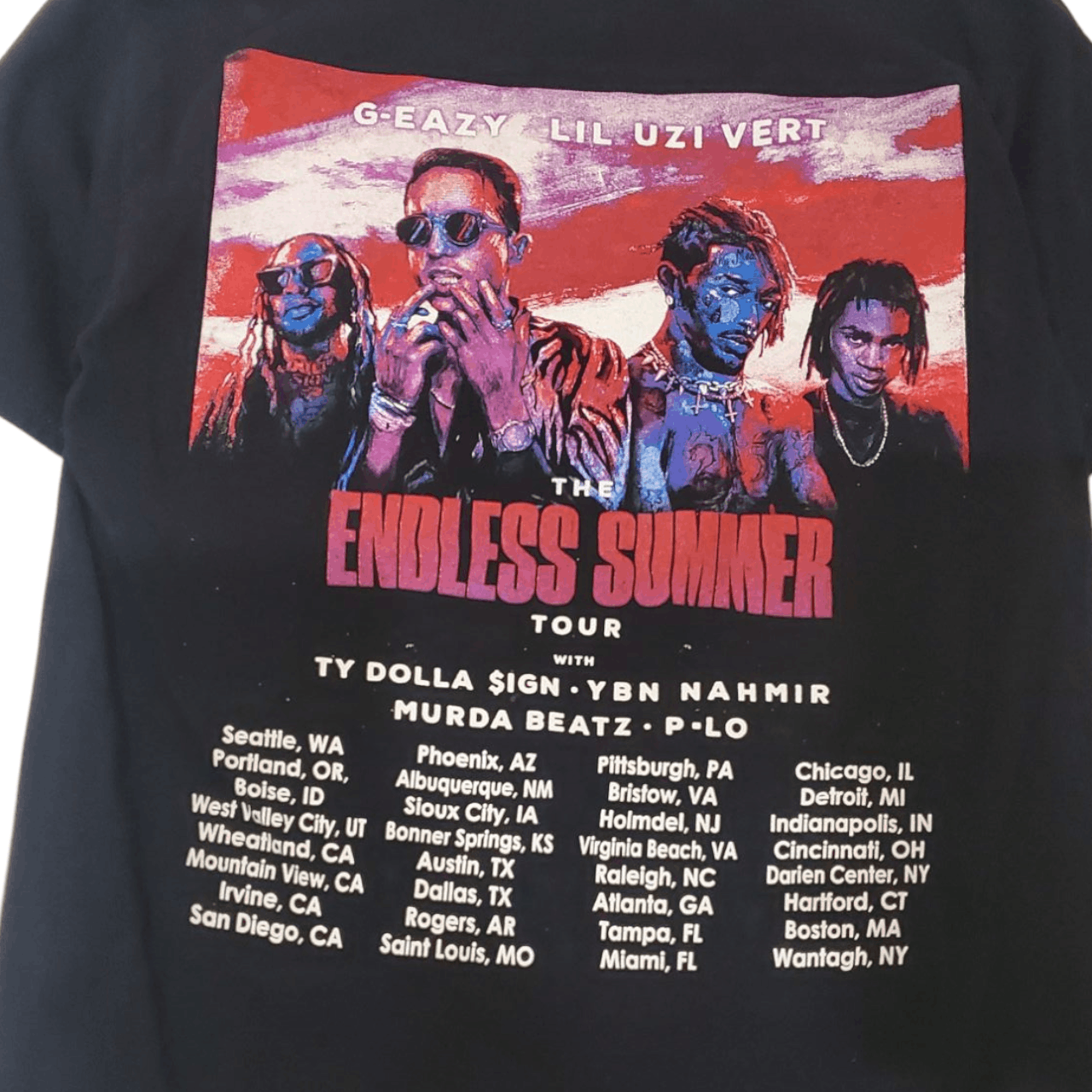 Band Tees × Rap Tees 2018 G Eazy & Lil Uzi Vert Endless Summer T-Shirt Size US S / EU 44-46 / 1 - 5 Thumbnail