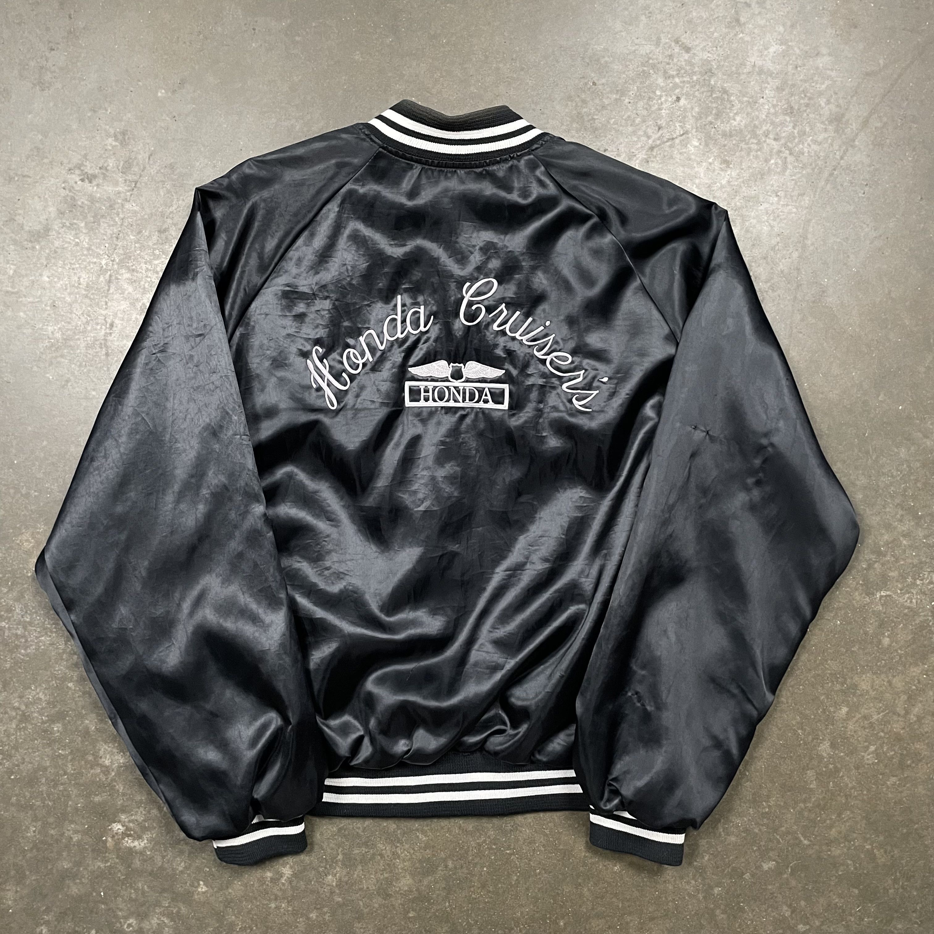 Honda × Vintage Vintage 70s Honda Cruisers Car Club Biker Bomber Jacket Size US XL / EU 56 / 4 - 1 Thumbnail