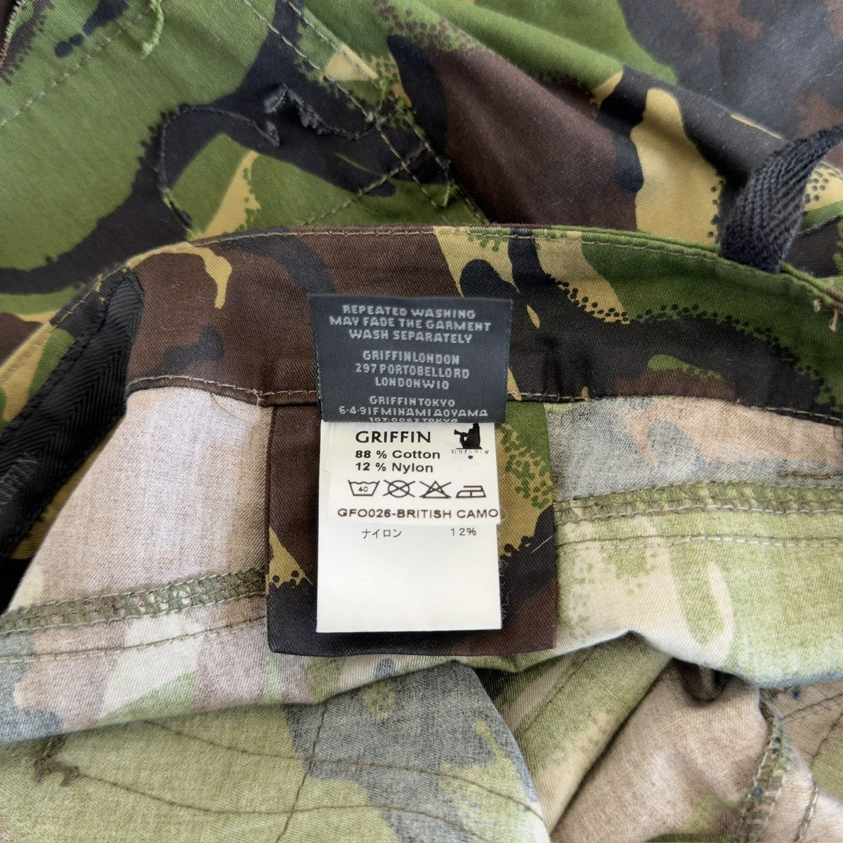 Griffin Blade Cut Distressed British Camo Pants Size US 30 / EU 46 - 10 Thumbnail