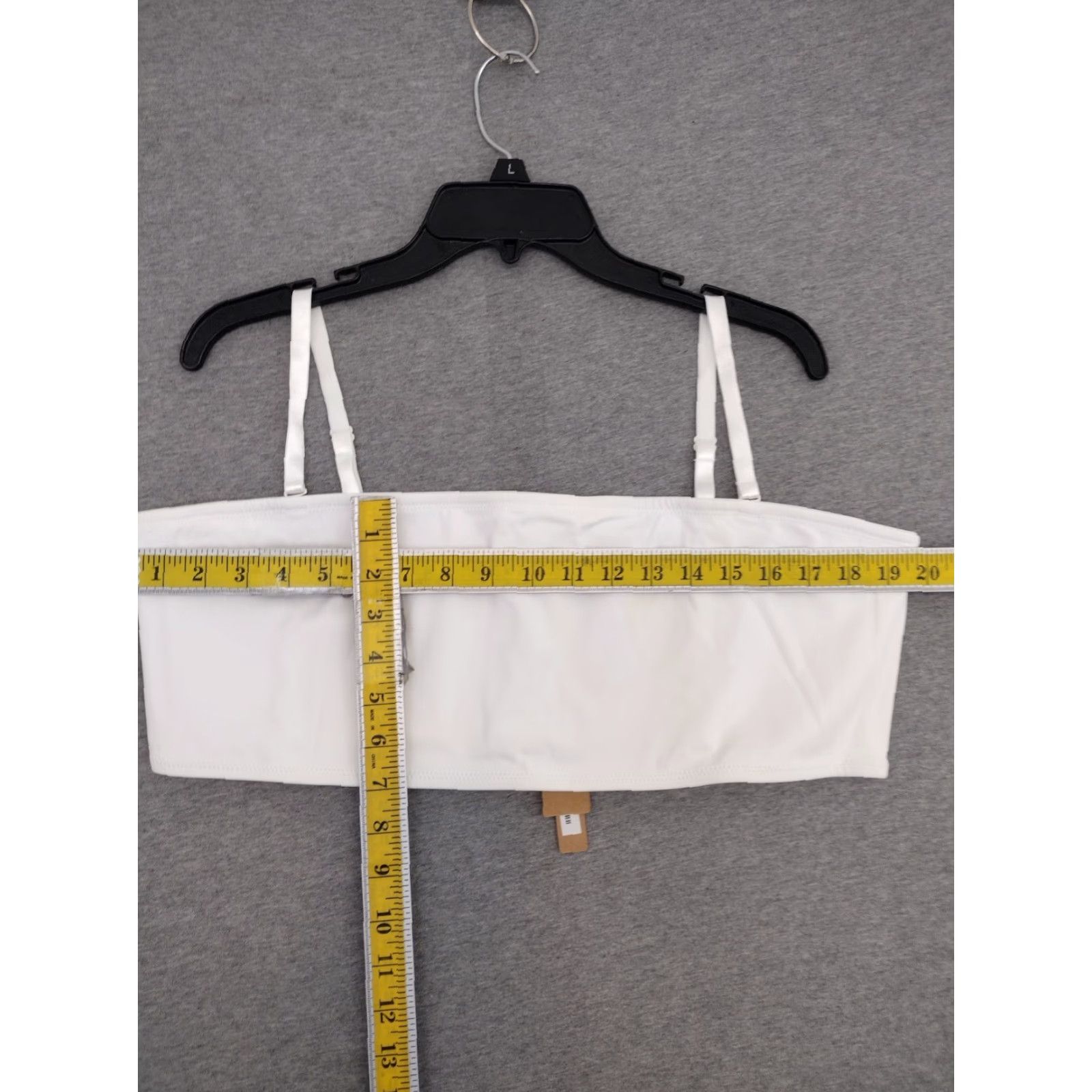 SKIMS SKIMS Bandeau Swim Bikini Top Boning Color Marble Size 4XL SW-BND-0115 Top Womens Plus Beach 4XL Marble Spaghetti Adjustable Strap Toggle Boning Size XXL / US 16-18 / IT 52-54 - 4 Thumbnail