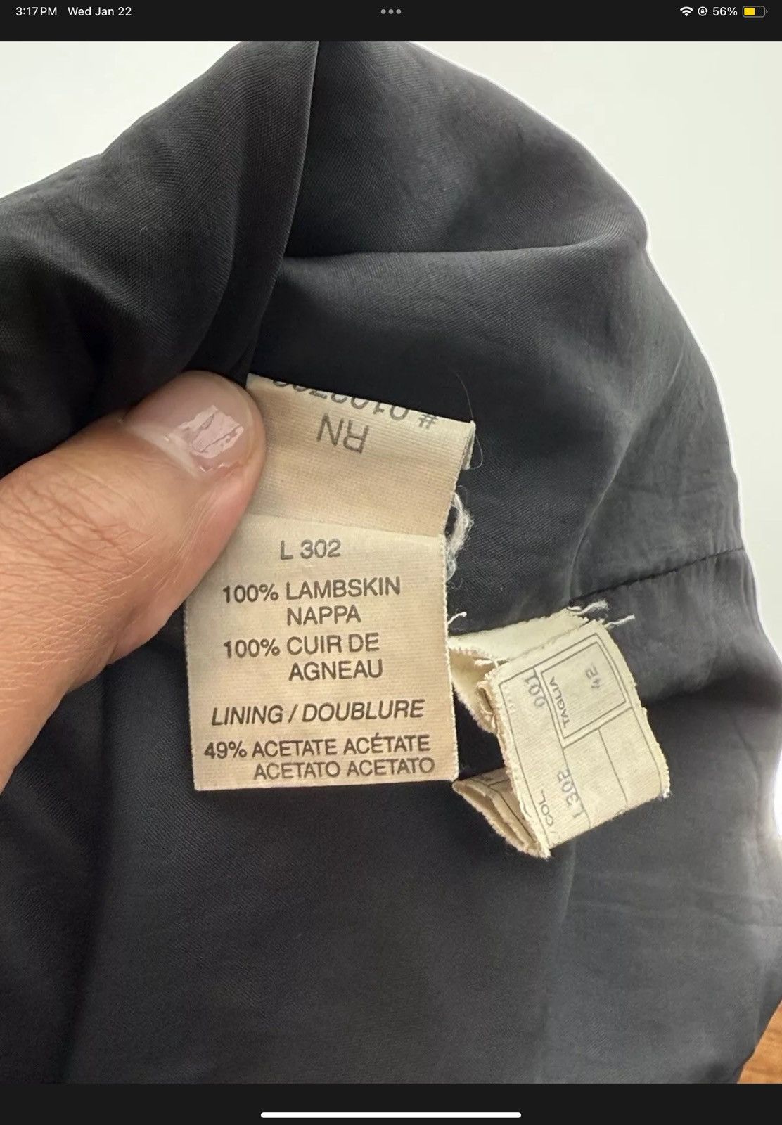 Armani Armani Collezioni Leather Jacket Black Women’s Size 42 Size L / US 10 / IT 46 - 19 Thumbnail