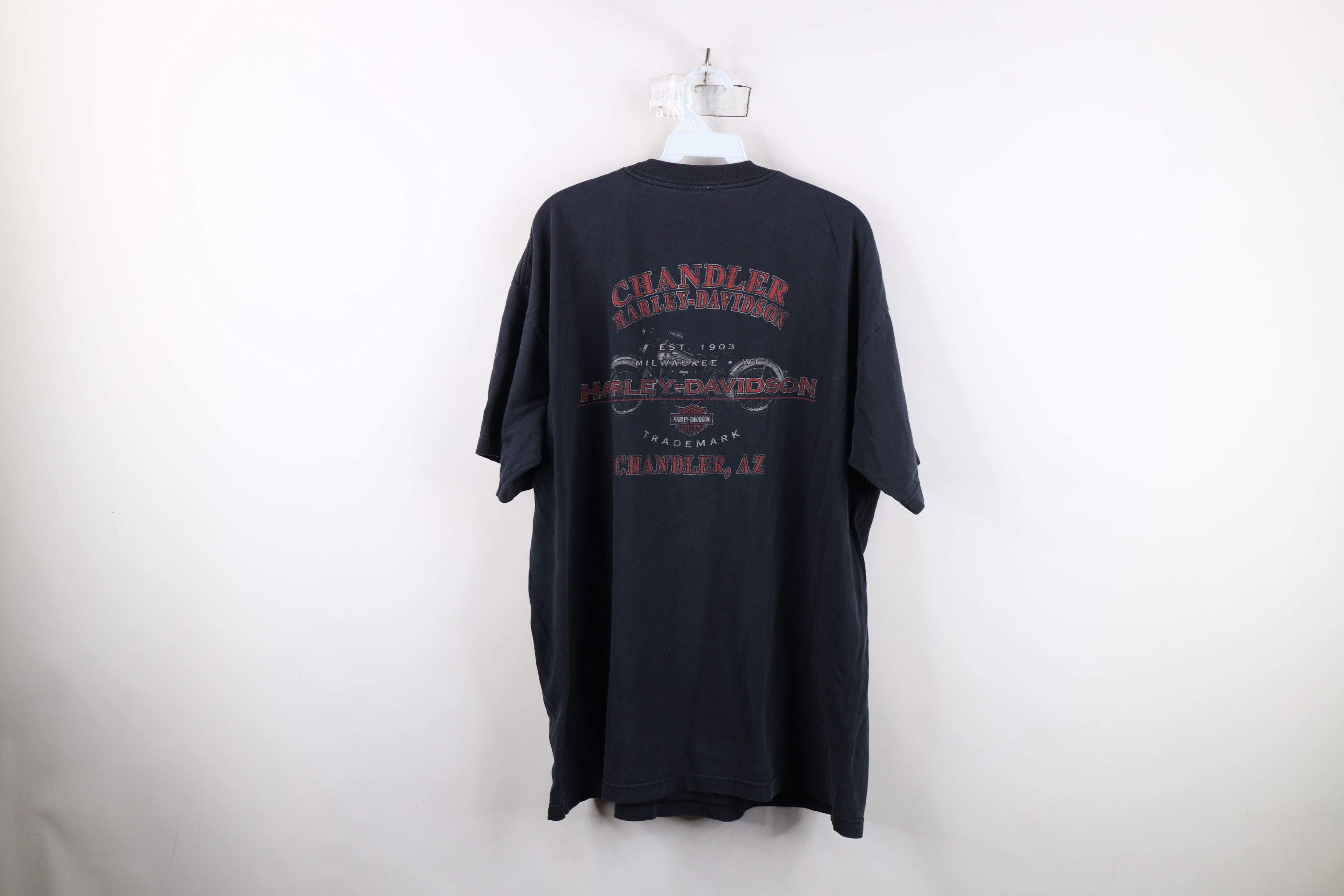 Harley Davidson Vintage Y2K 2004 Harley Davidson Tribal Fire Flames T-Shirt Size US XL / EU 56 / 4 - 12 Thumbnail