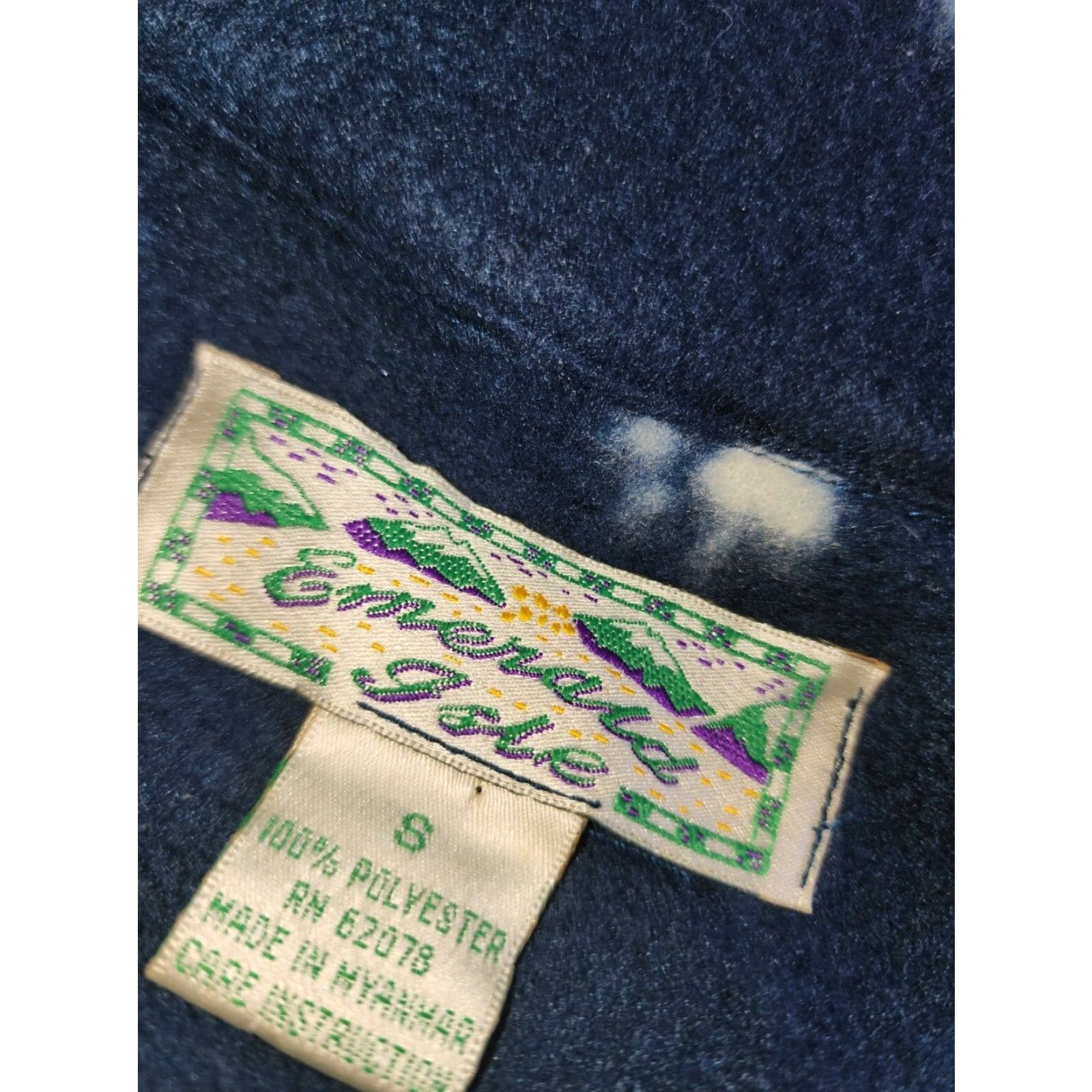 Vintage VINTAGE Emerald Isle Pullover Sweater Womens Small Blue Long Sleeve Fleece Graphic Print Winter Size S / US 4 / IT 40 - 4 Thumbnail