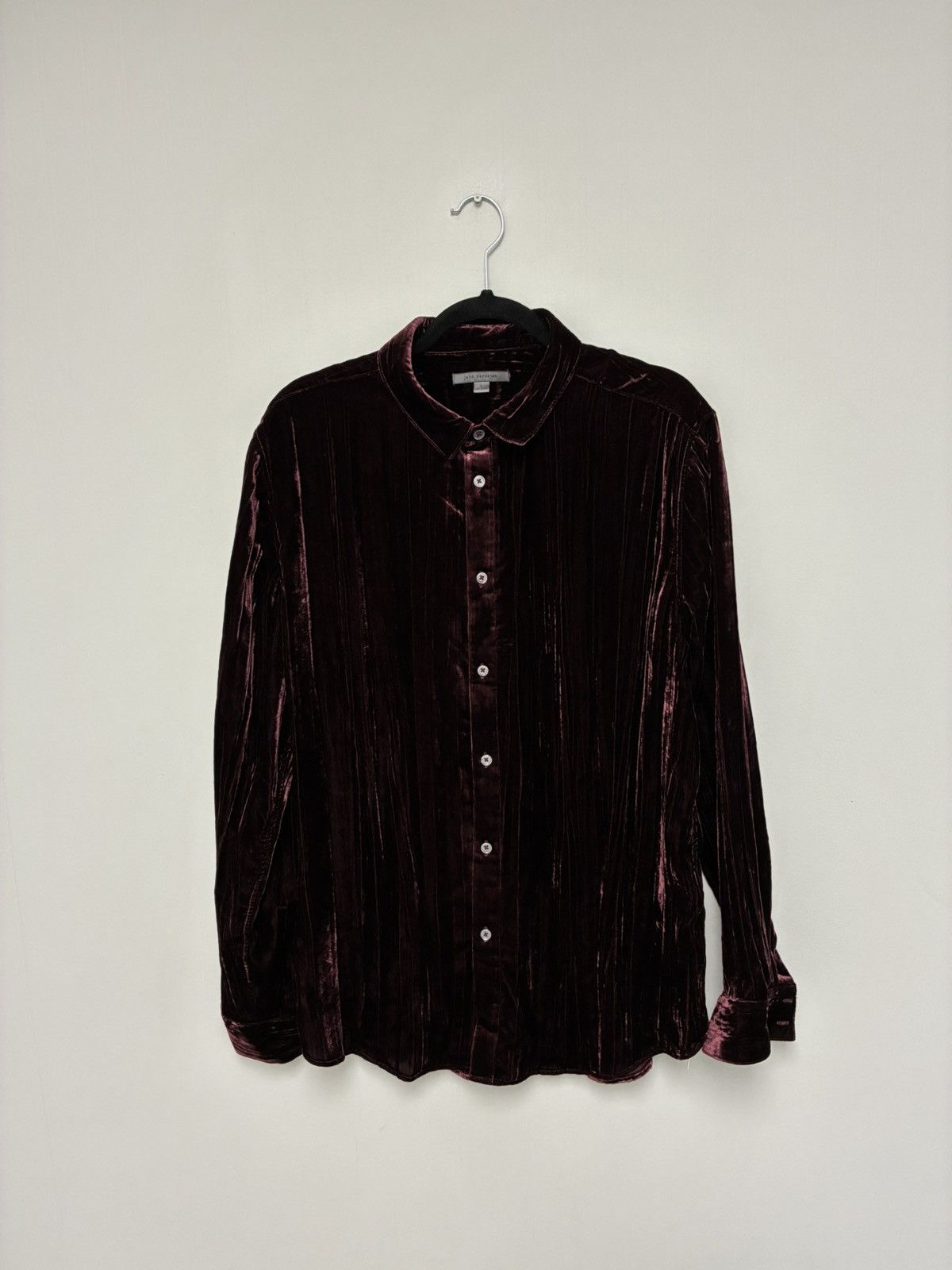John Varvatos Crinkled Velvet slim Shirt large Size US L / EU 52-54 / 3 - 7 Thumbnail