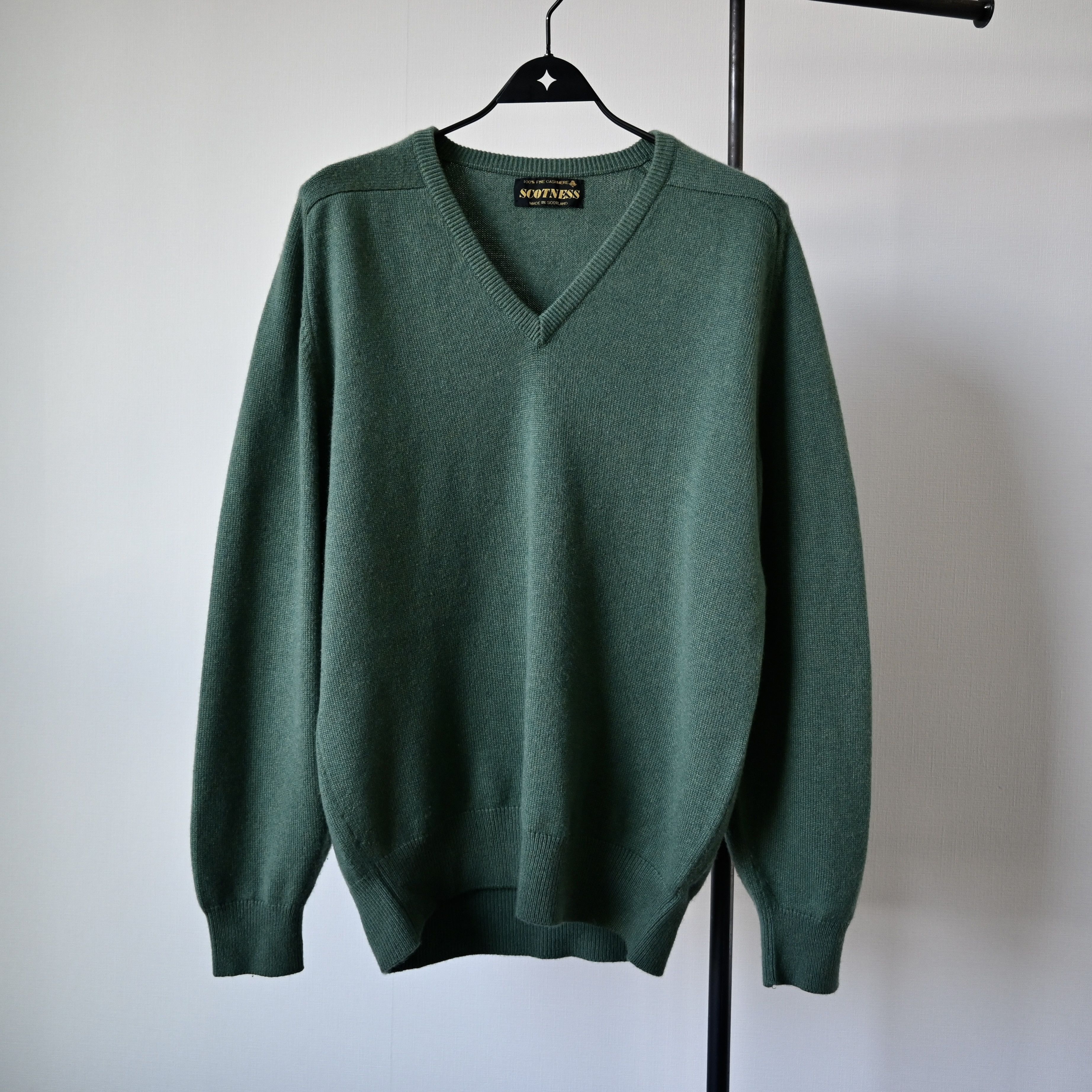 トップス 90s Cashemere Sweater Made in Scotland Vintage VTG 1990s SCOTNESS pure cashmere sweater, made in Scotland